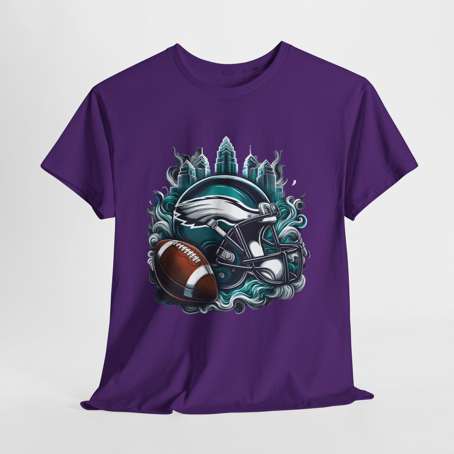 Sports Eagles Football Helmet #29 Unisex Heavy Cotton Tee