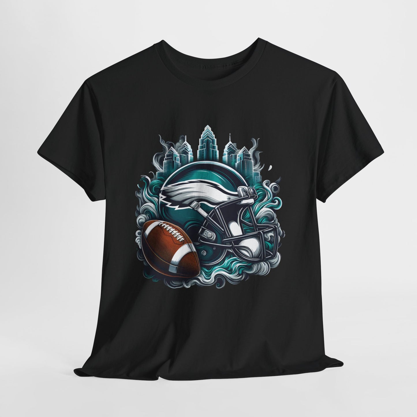 Sports Eagles Football Helmet #29 Unisex Heavy Cotton Tee