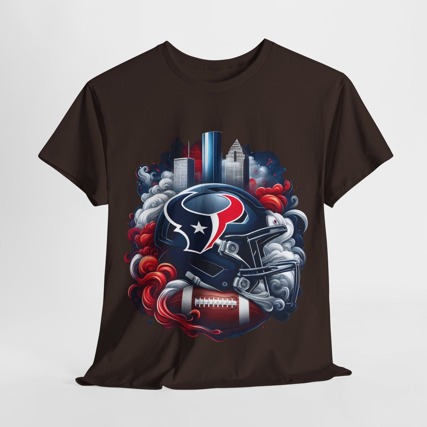 Sports Texans Football Helmet #22 Unisex Heavy Cotton Tee