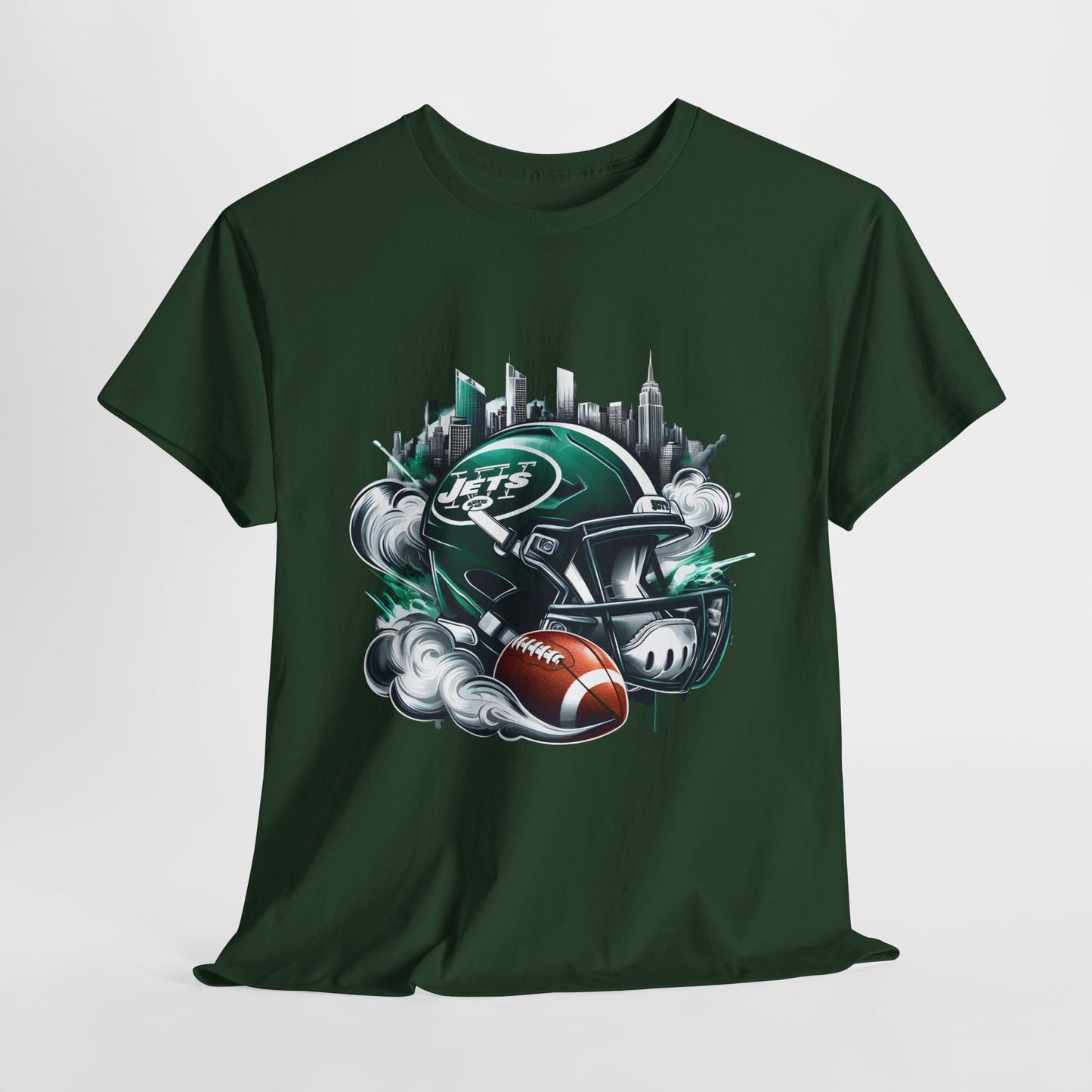 Sports Jets Football Helmet #25 Unisex Heavy Cotton Tee