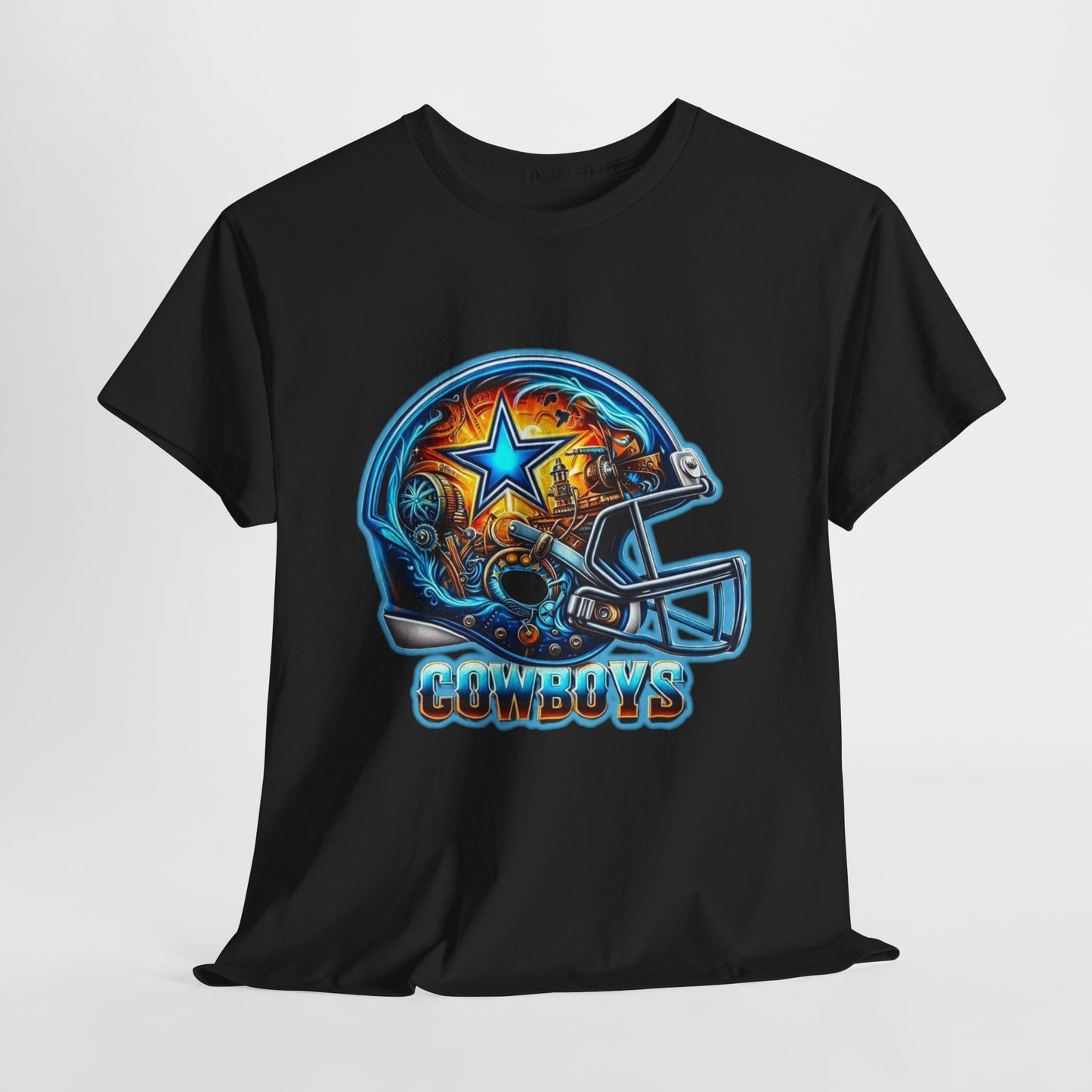 Sports Cowboys Football Helmet #2 Unisex Heavy Cotton Tee