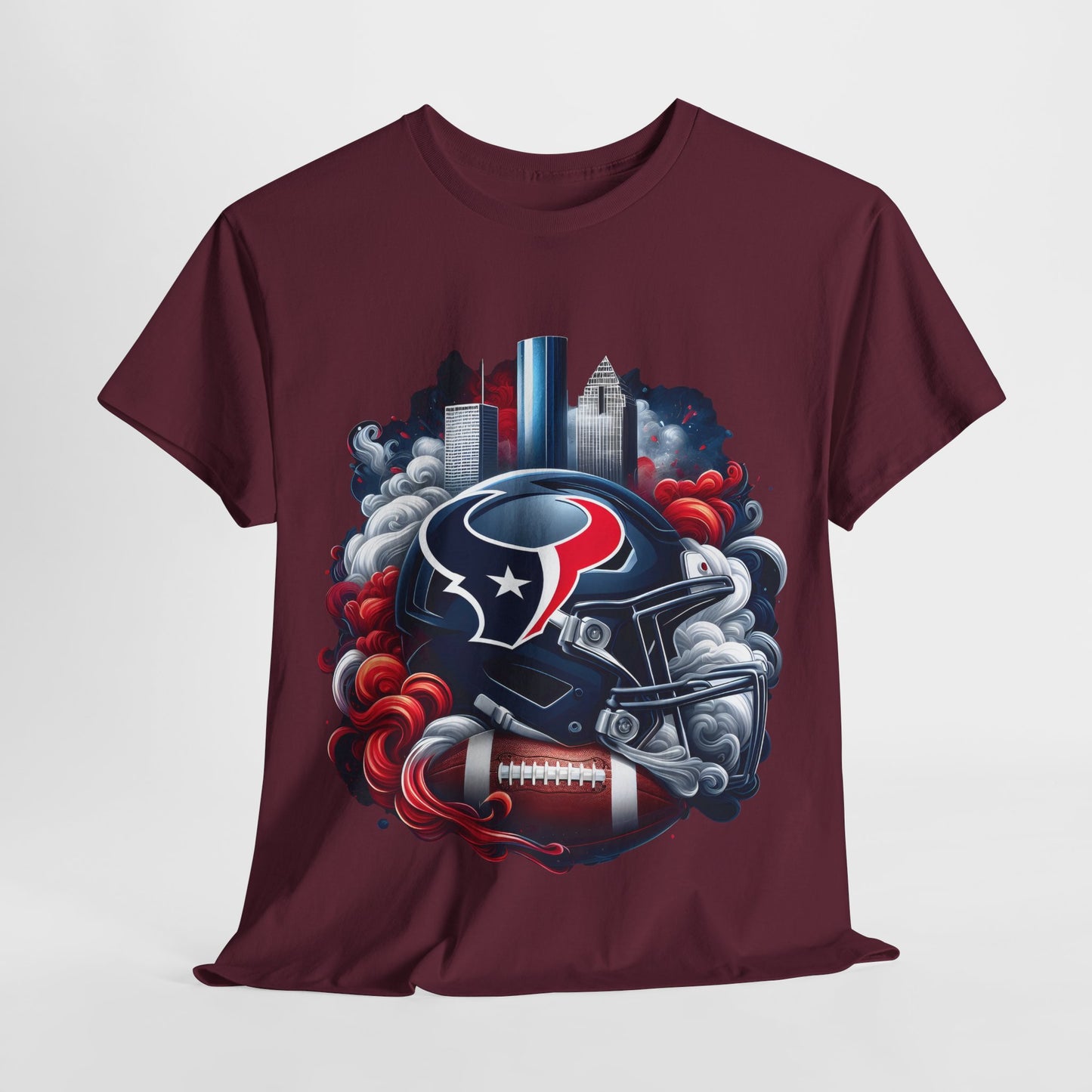 Sports Texans Football Helmet #22 Unisex Heavy Cotton Tee
