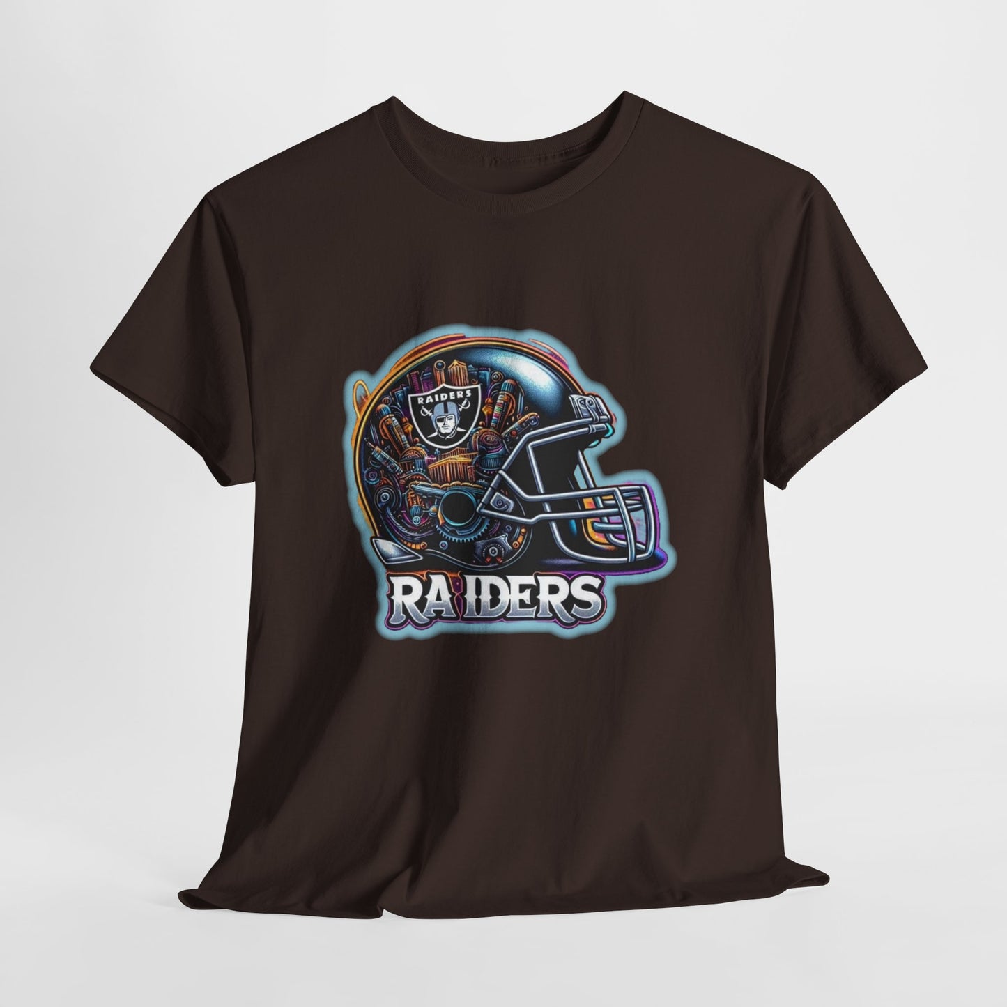 Sports Raiders Football Helmet #2 Unisex Heavy Cotton Tee