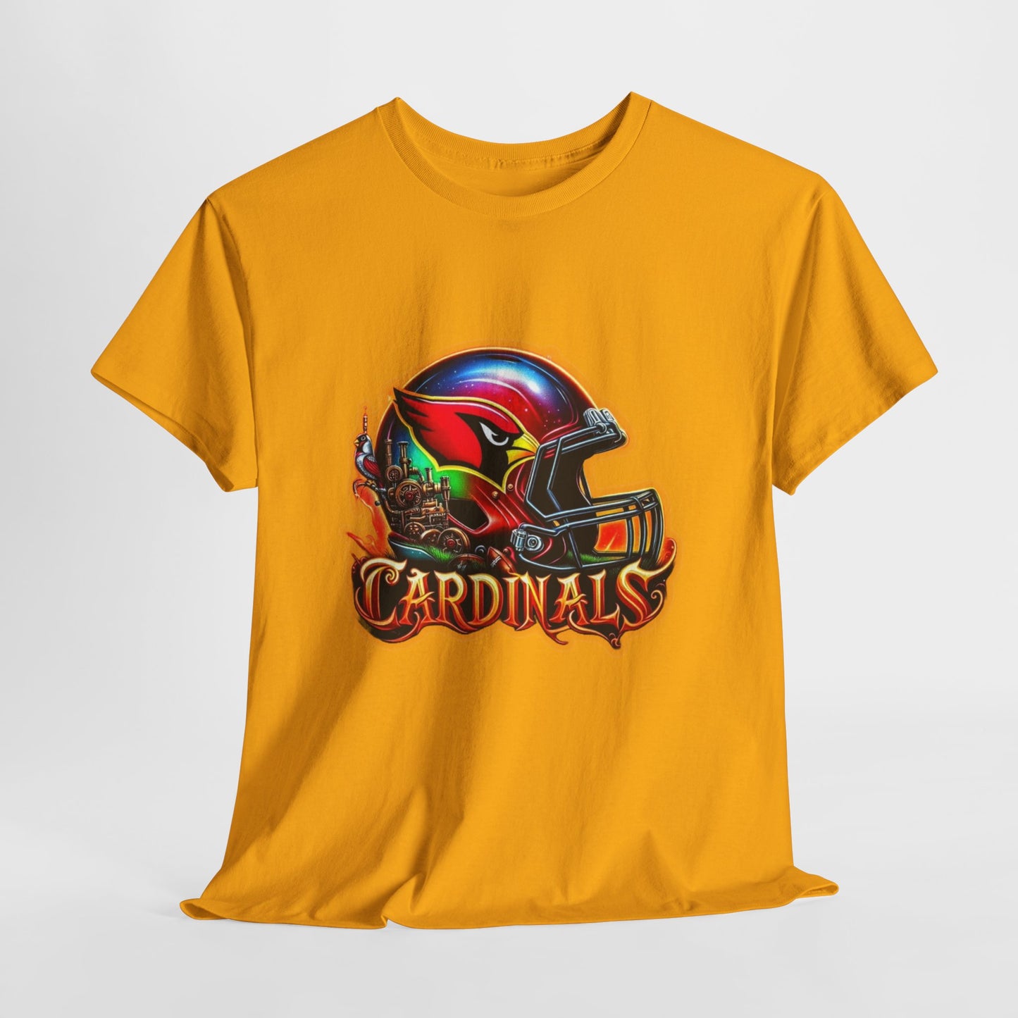 Sports Cardinals Football Helmet #2 Unisex Heavy Cotton Tee