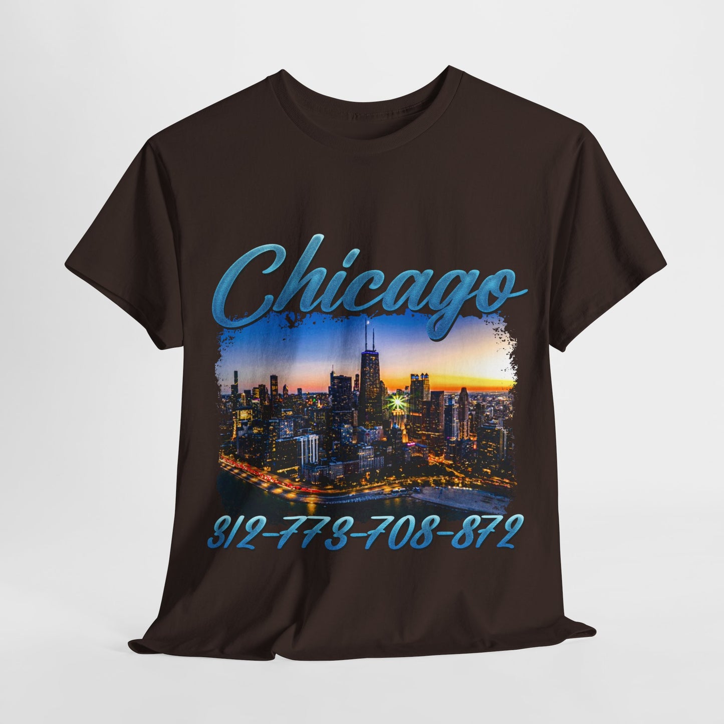 Chicago City Area Codes 1 Unisex Heavy Cotton Tee - 312tshirts 2