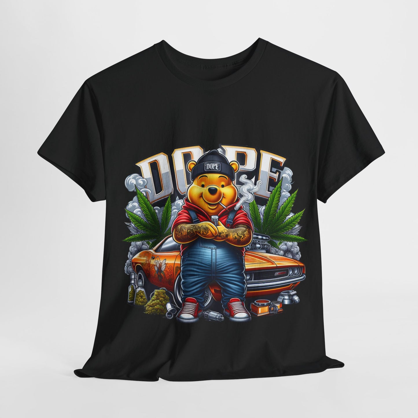 420 Dope Vibes Cool Bear #13 Unisex Heavy Cotton Tee