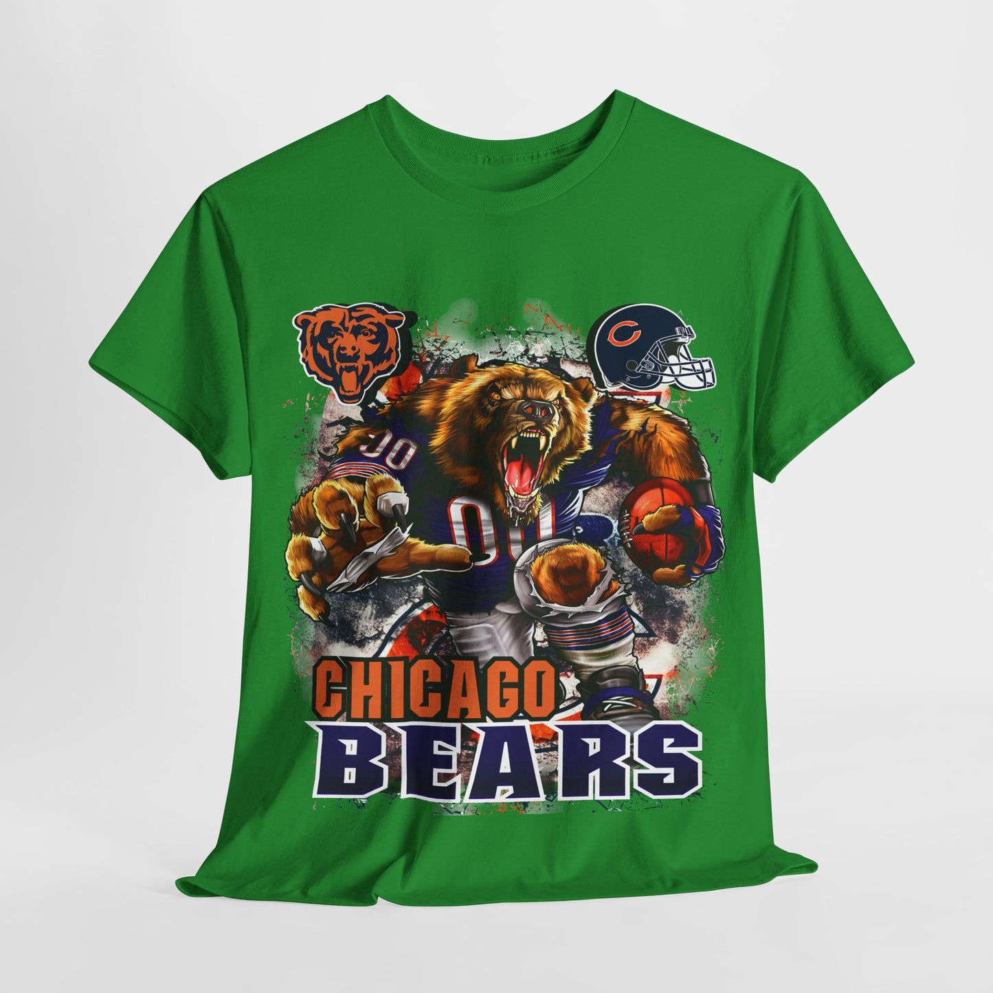 Sports Mascot Chicago Bears Unisex Heavy Cotton Tee