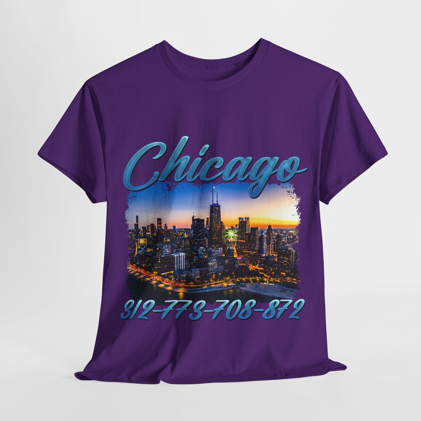 Chicago City Area Codes 1 Unisex Heavy Cotton Tee - 312tshirts 2
