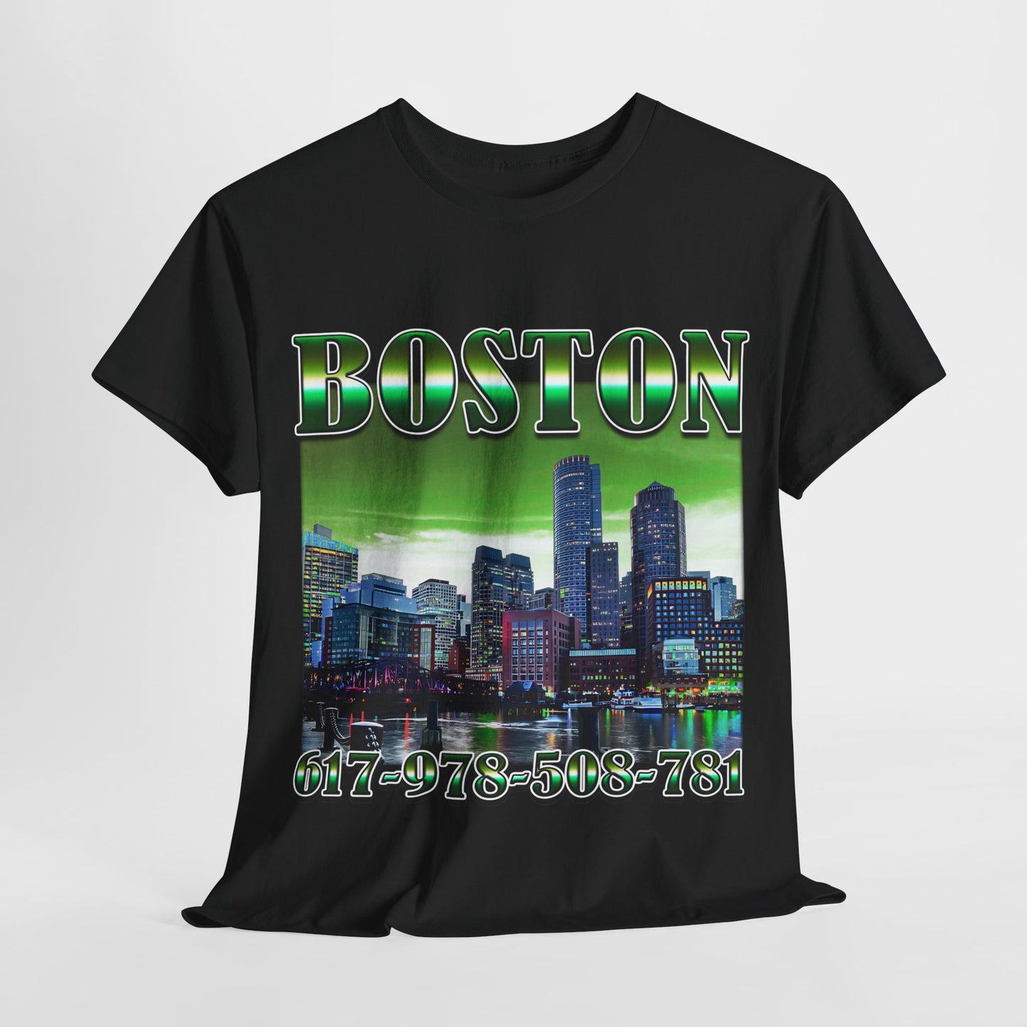 Boston City Area Codes 1 Unisex Heavy Cotton Tee - 312tshirts 2