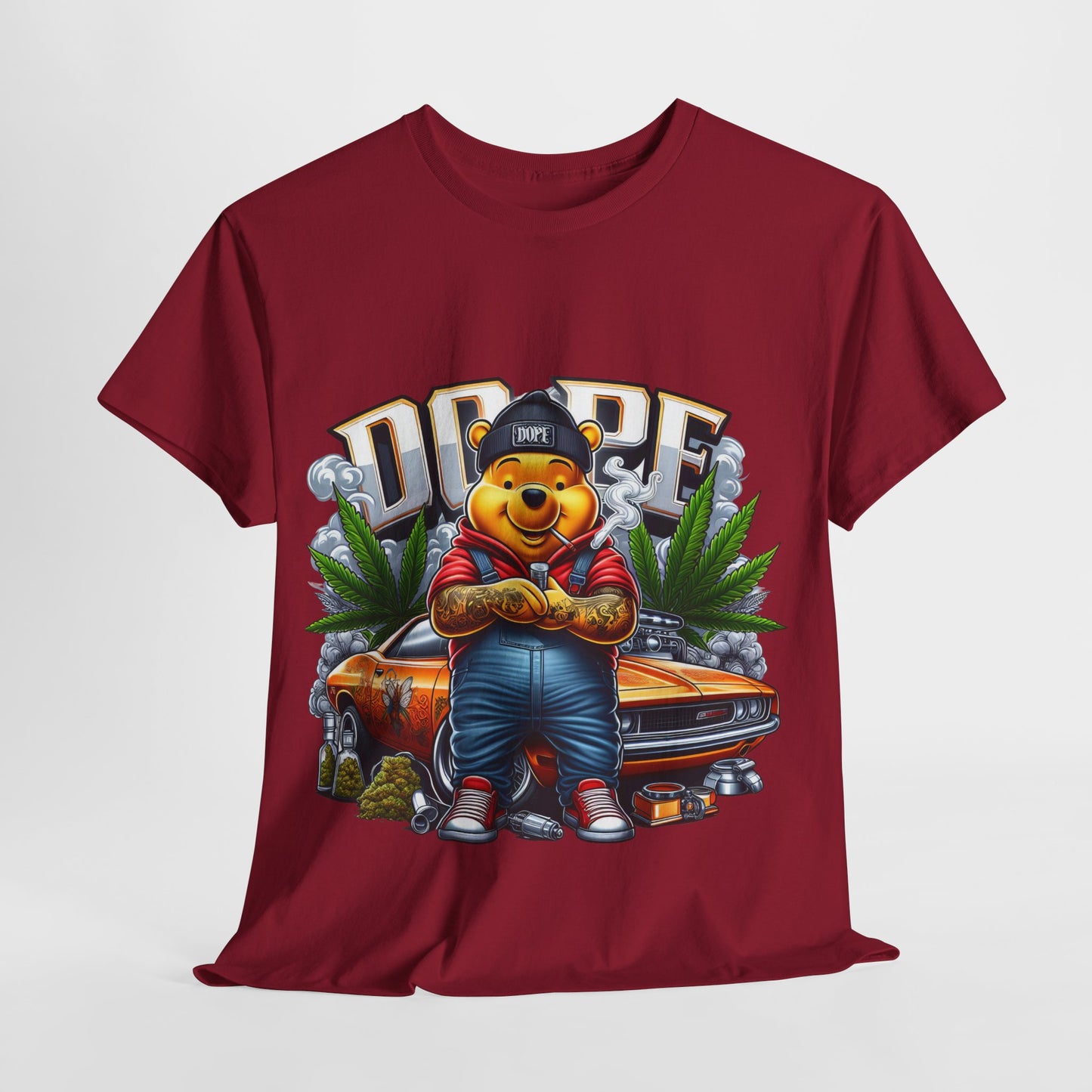 420 Dope Vibes Cool Bear #13 Unisex Heavy Cotton Tee
