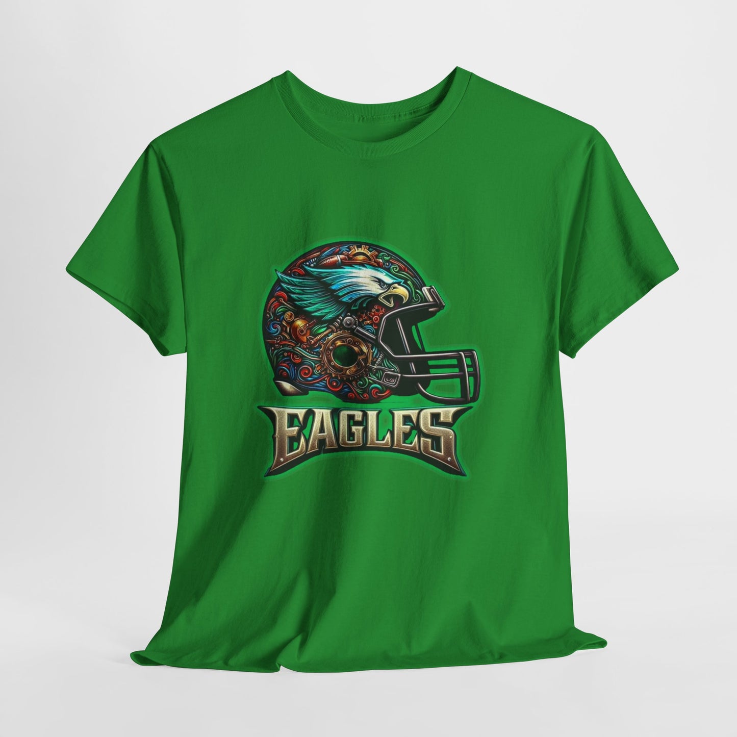 Sports Eagles Football Helmet #2 Unisex Heavy Cotton Tee