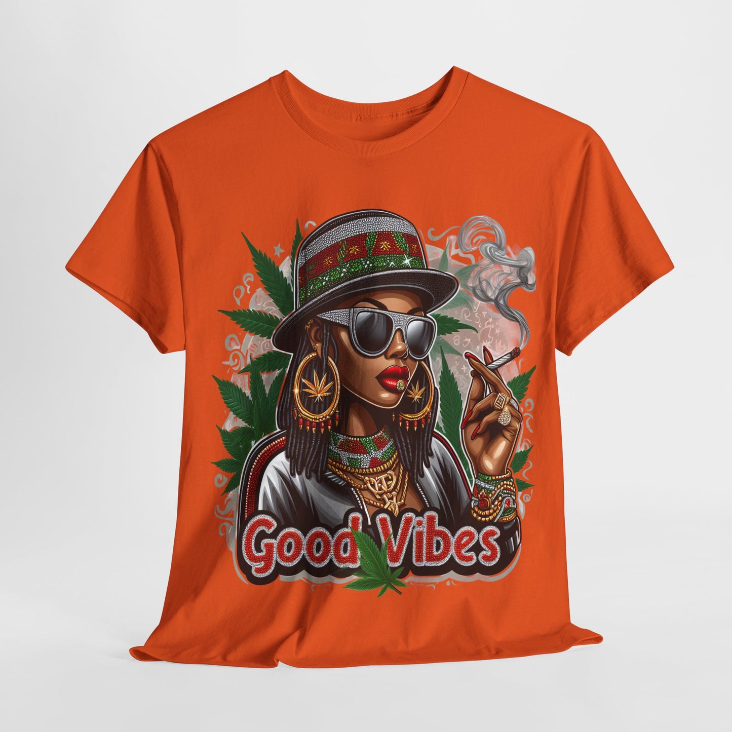 420 Good Vibes Woman #1 Unisex Heavy Cotton Tee - 312tshirts 2