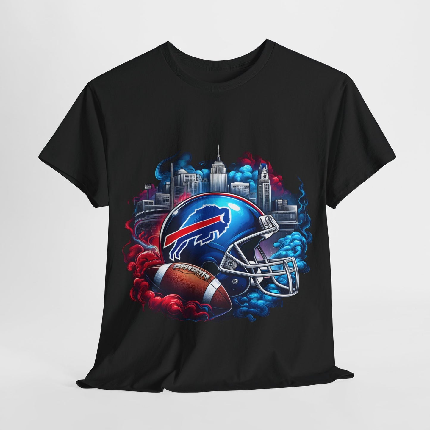 Sports Bills Football Helmet #19 Unisex Heavy Cotton Tee
