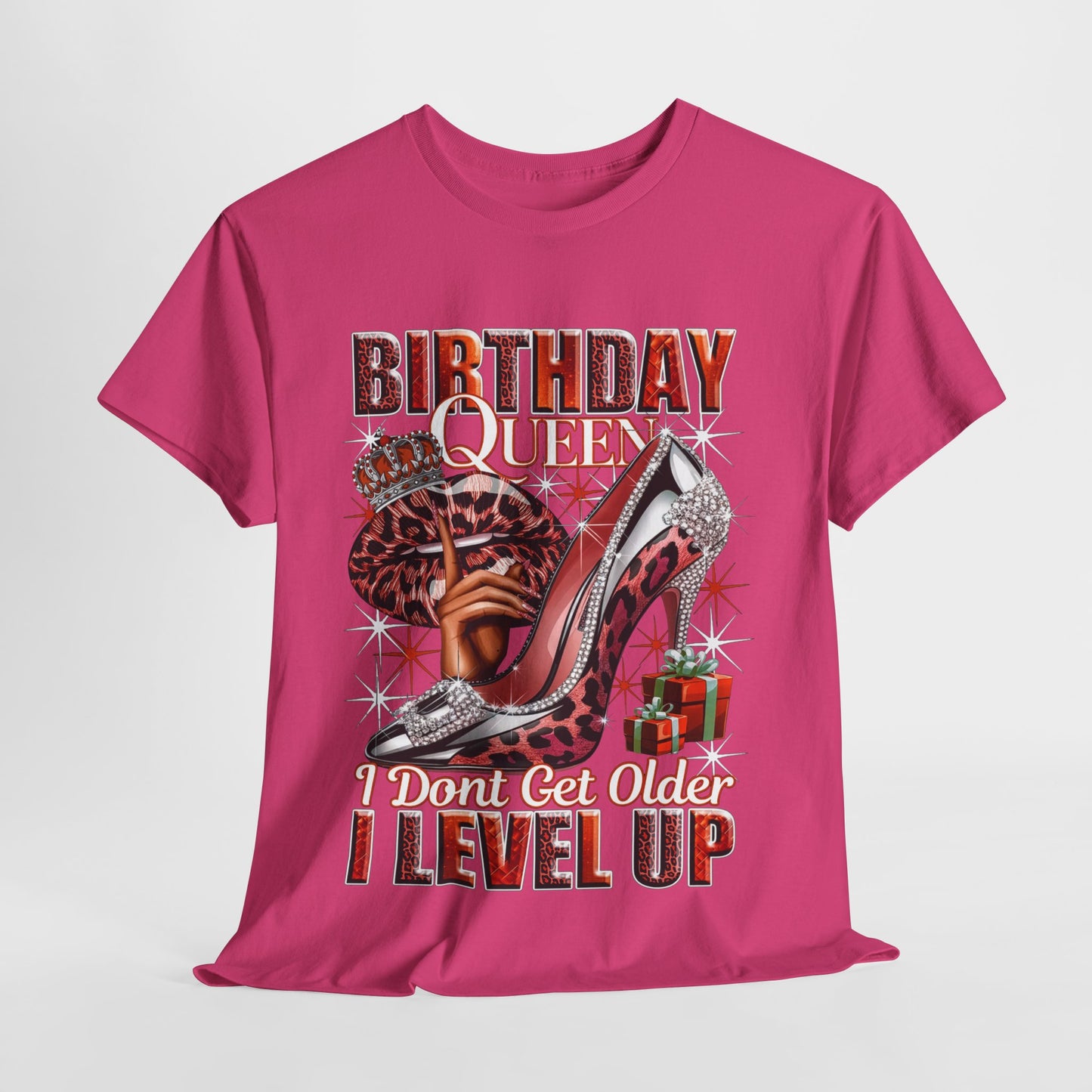 Birthday Queen Lips & Shoe #1 Heavy Cotton Tee