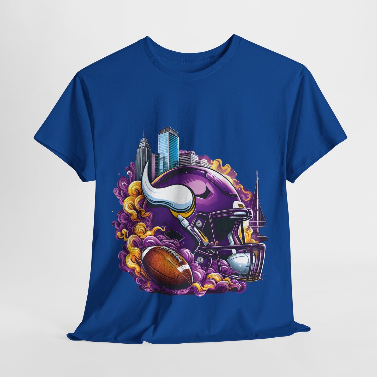 Sports Viking Football Helmet #20 Unisex Heavy Cotton Tee