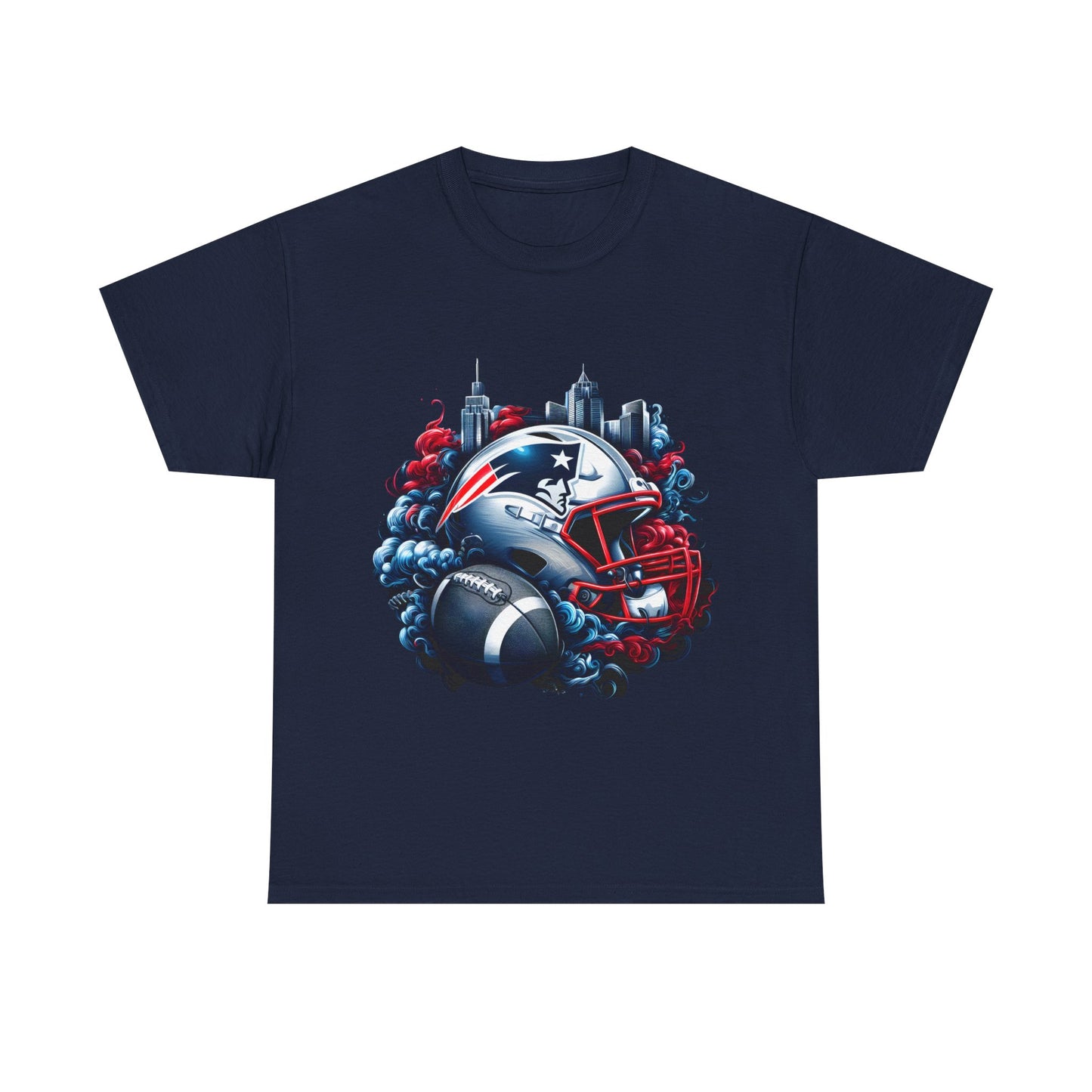 Sports Patriots Football Helmet #1 Unisex Heavy Cotton Tee