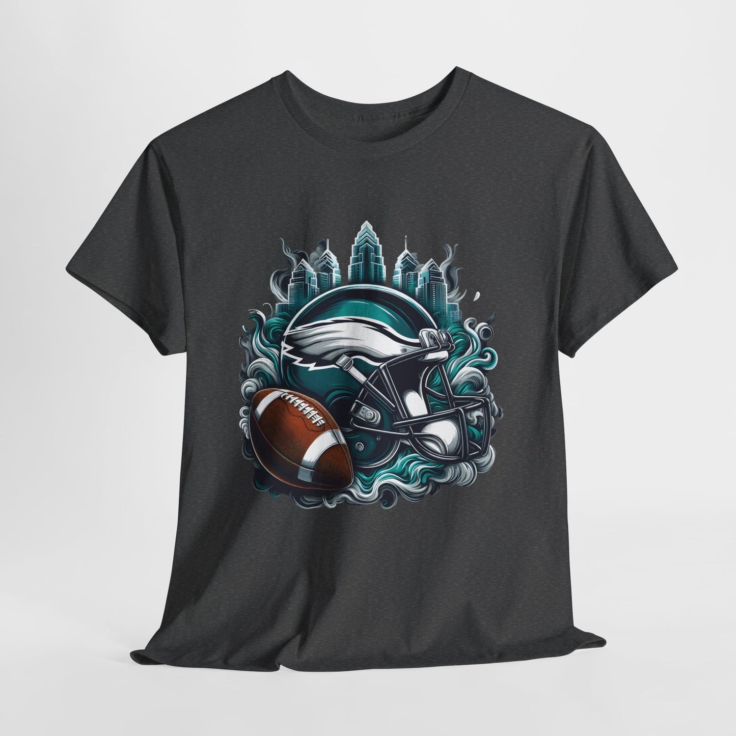 Sports Eagles Football Helmet #29 Unisex Heavy Cotton Tee