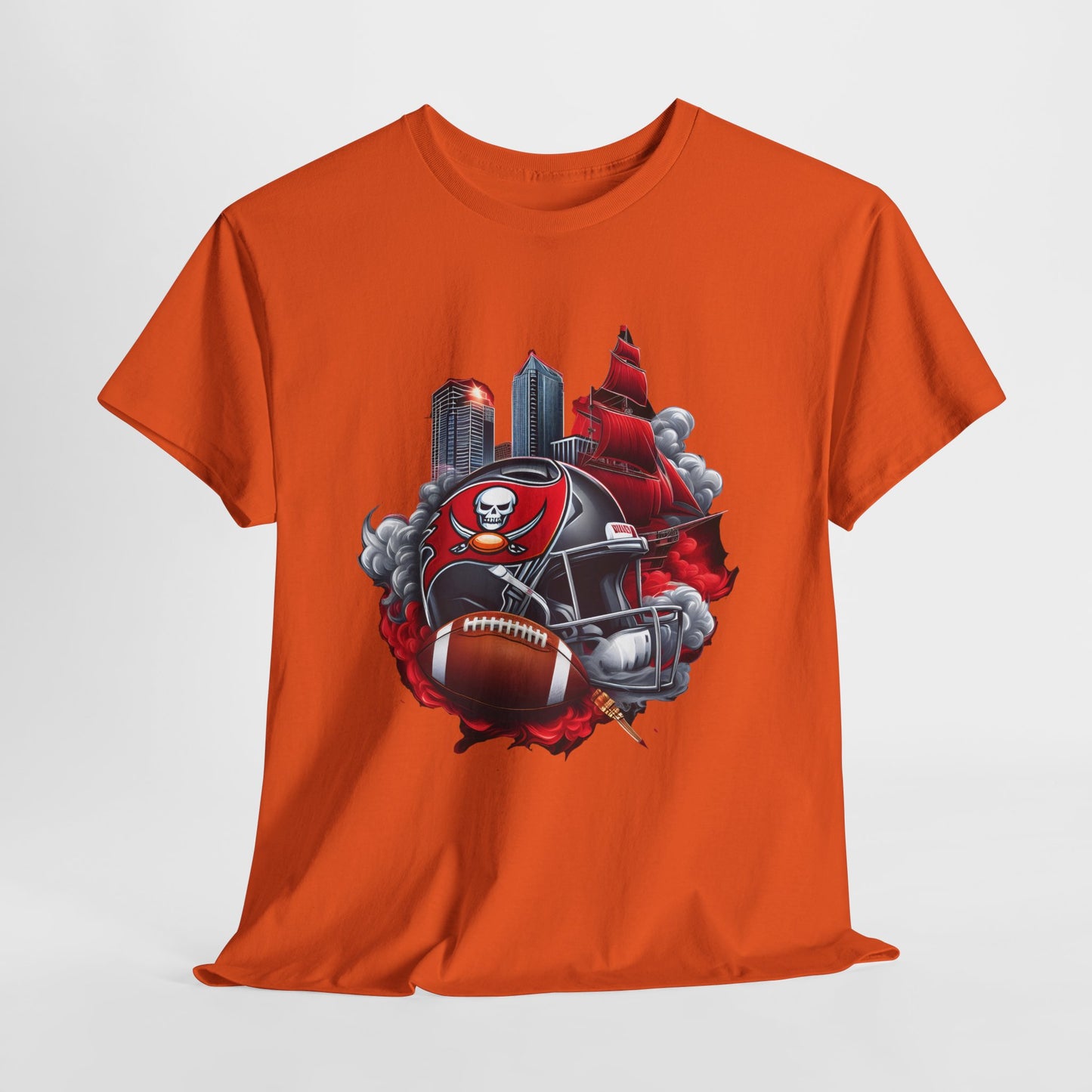 Sports Chiefs Football Helmet #32 Unisex Heavy Cotton Tee