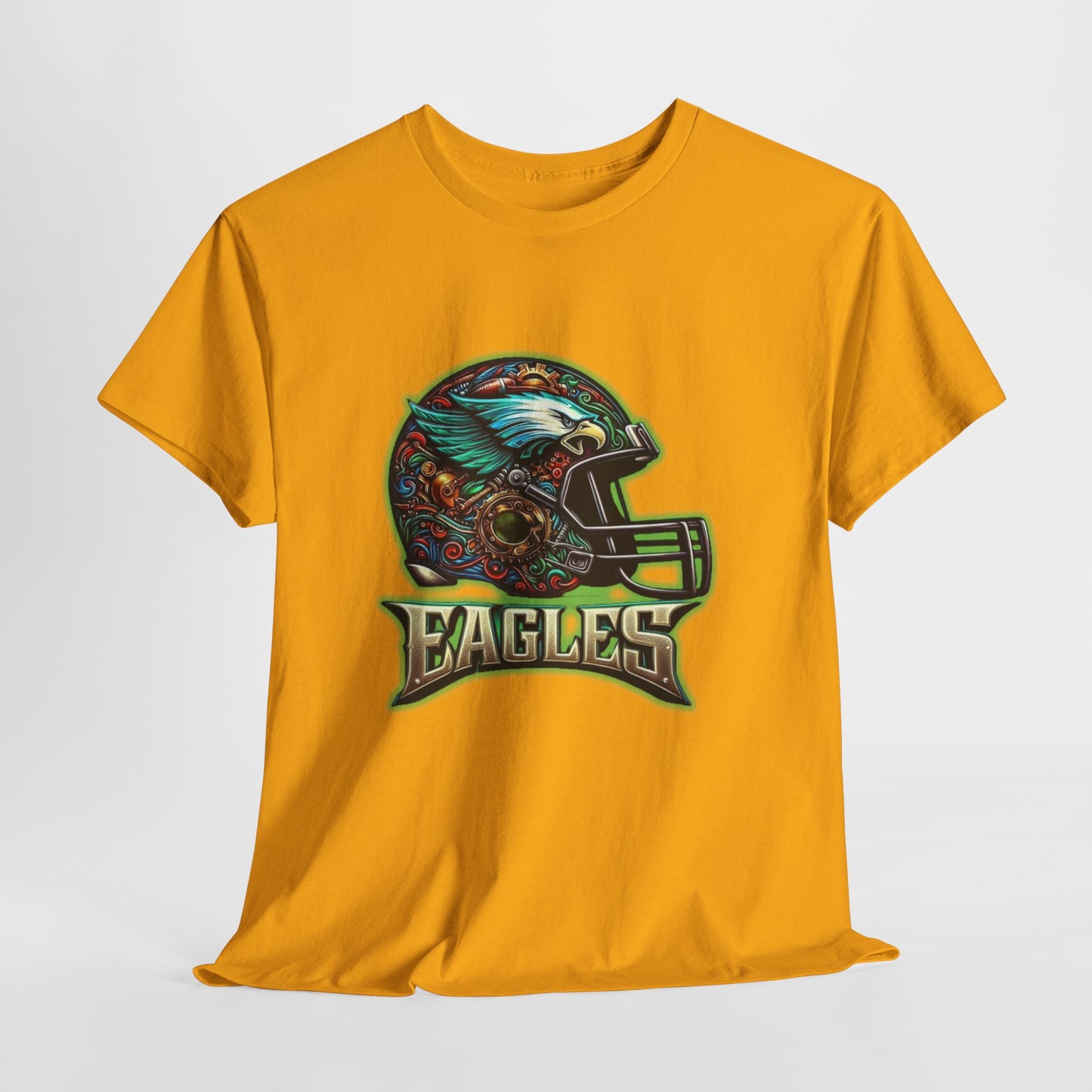 Sports Eagles Football Helmet #2 Unisex Heavy Cotton Tee