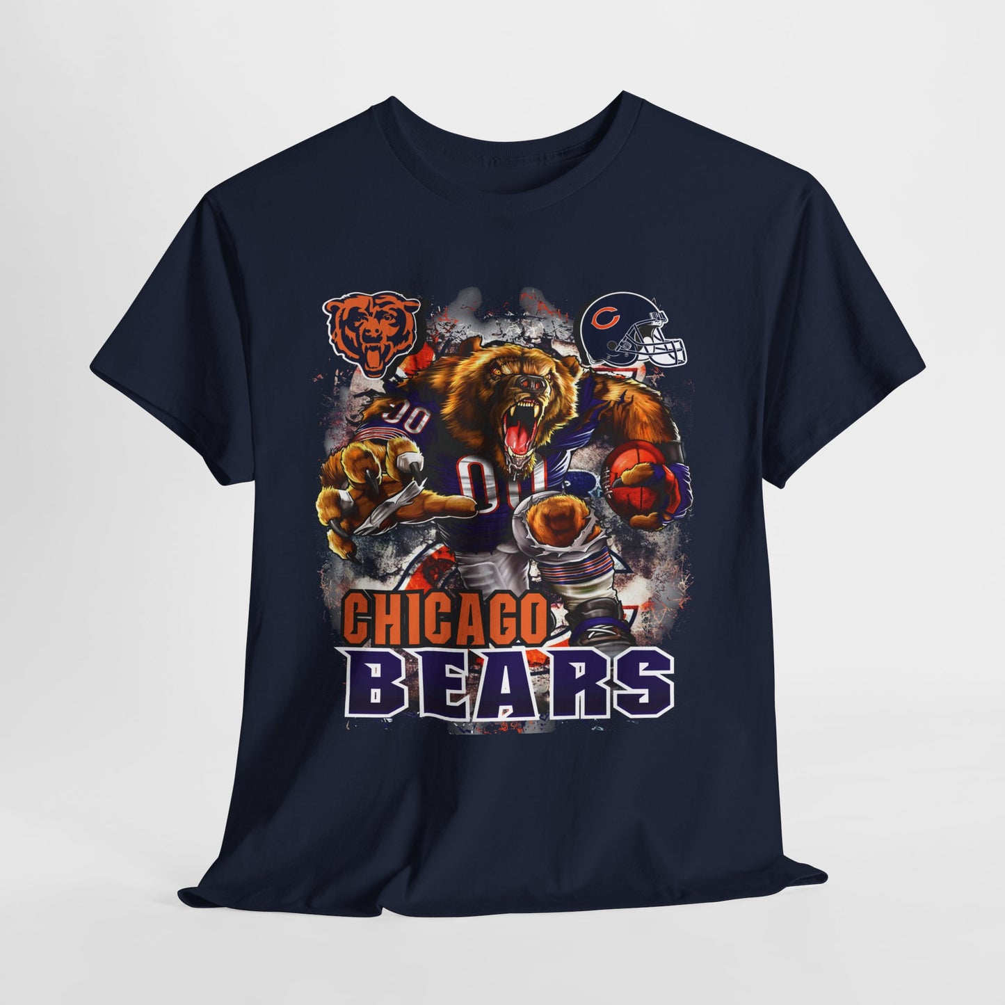 Sports Mascot Chicago Bears Unisex Heavy Cotton Tee - 312tshirts 2