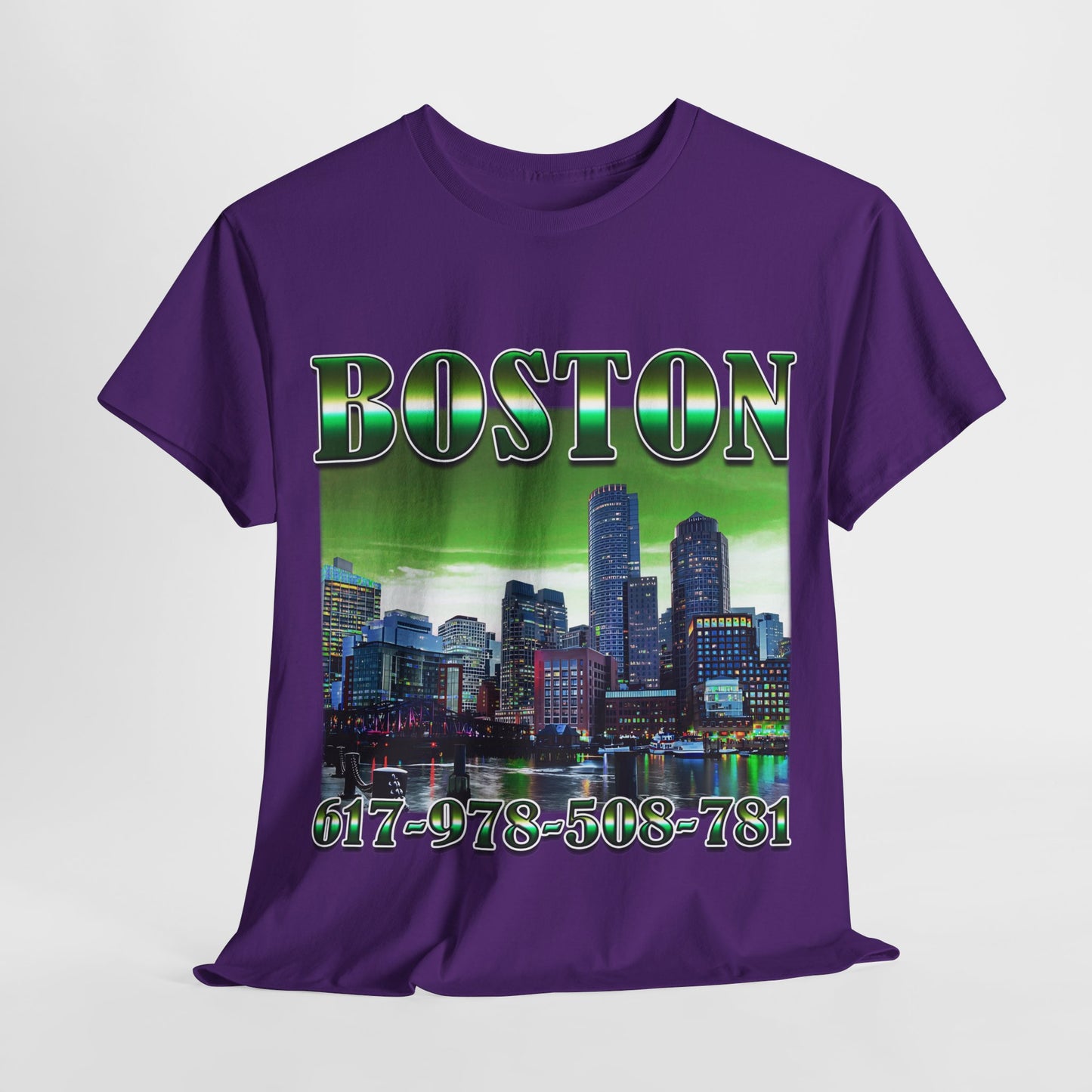 Boston City Area Codes 1 Unisex Heavy Cotton Tee - 312tshirts 2