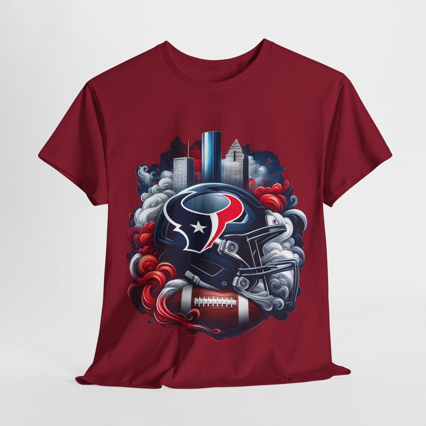 Sports Texans Football Helmet #22 Unisex Heavy Cotton Tee