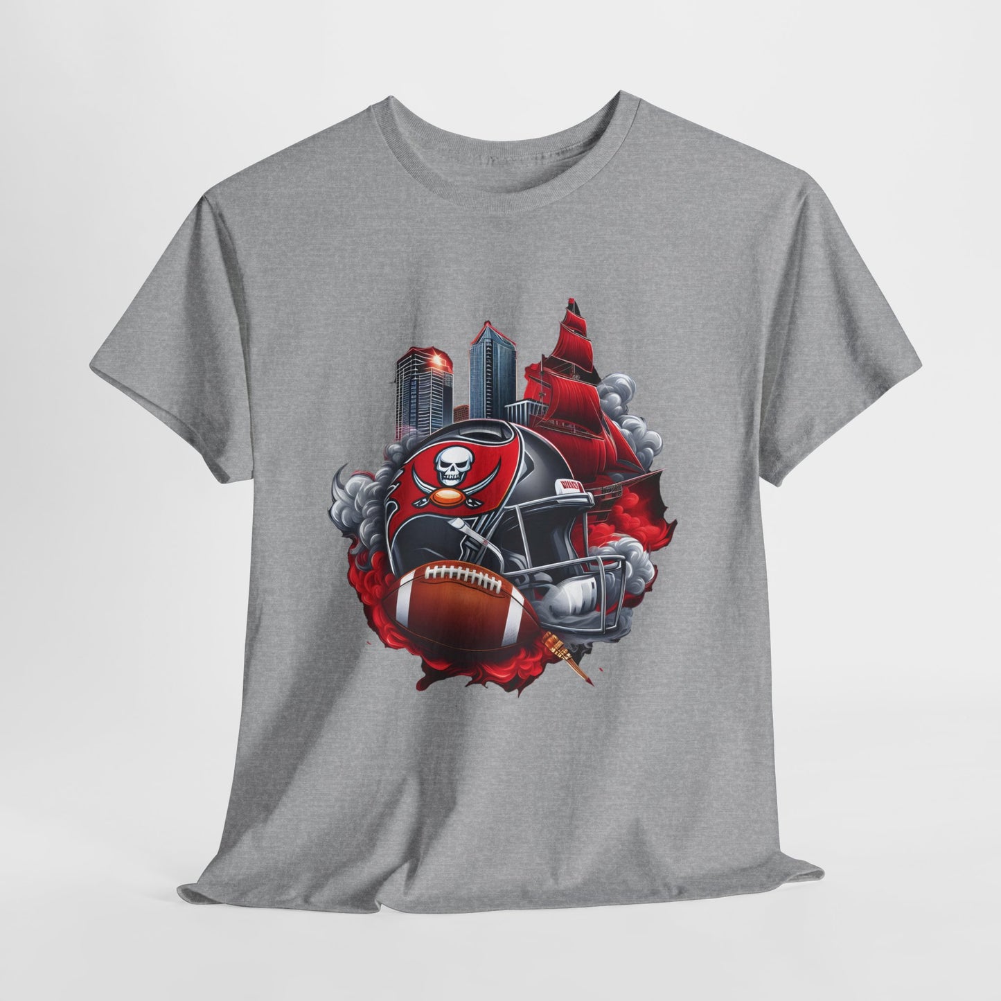 Sports Chiefs Football Helmet #32 Unisex Heavy Cotton Tee