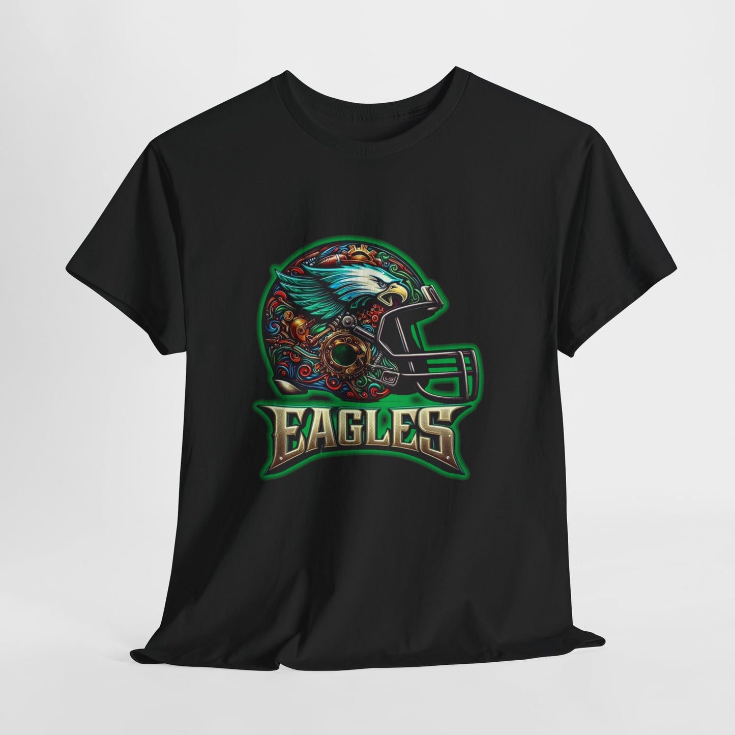 Sports Eagles Football Helmet #2 Unisex Heavy Cotton Tee