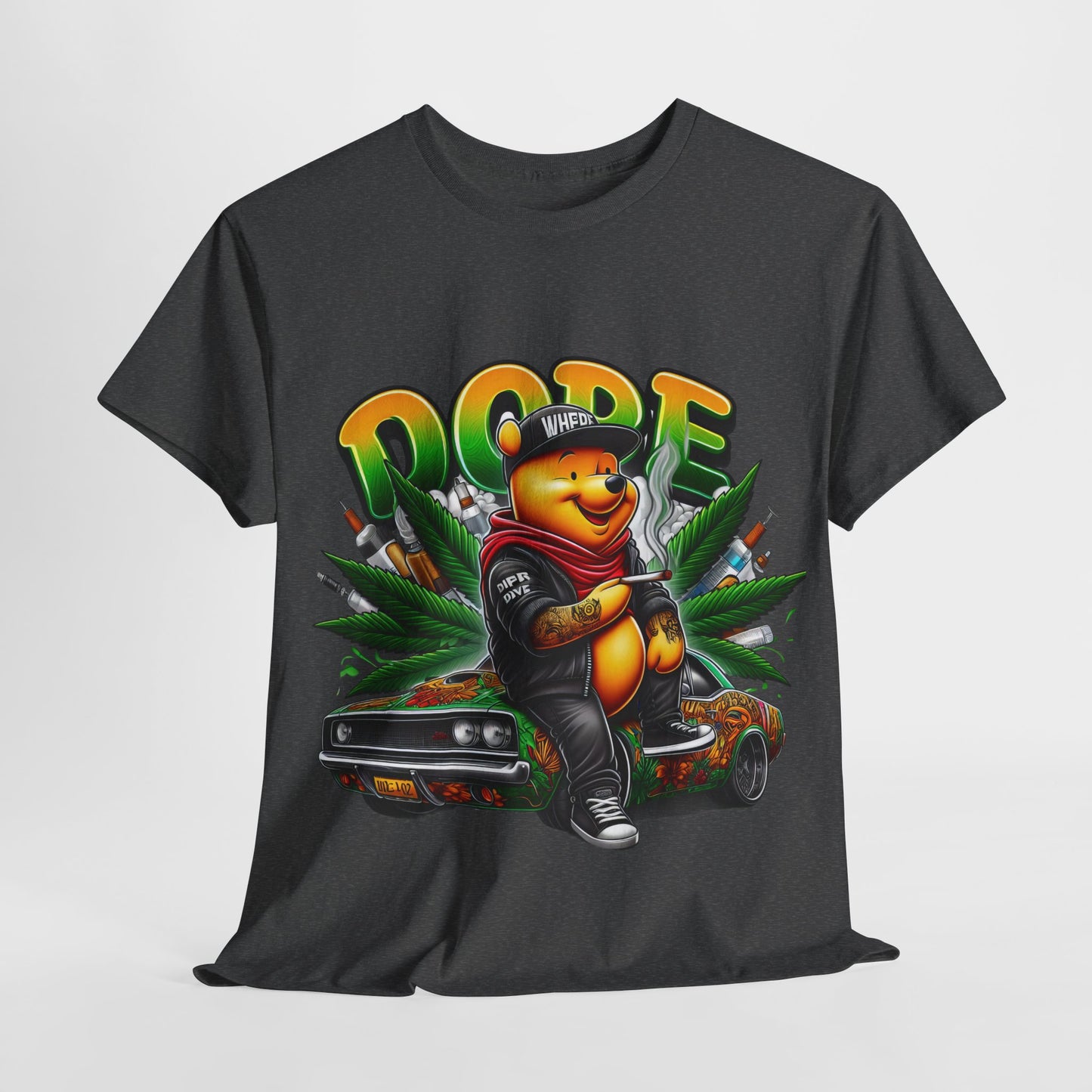420 Dope Vibes Cool Bear #14 Unisex Heavy Cotton Tee