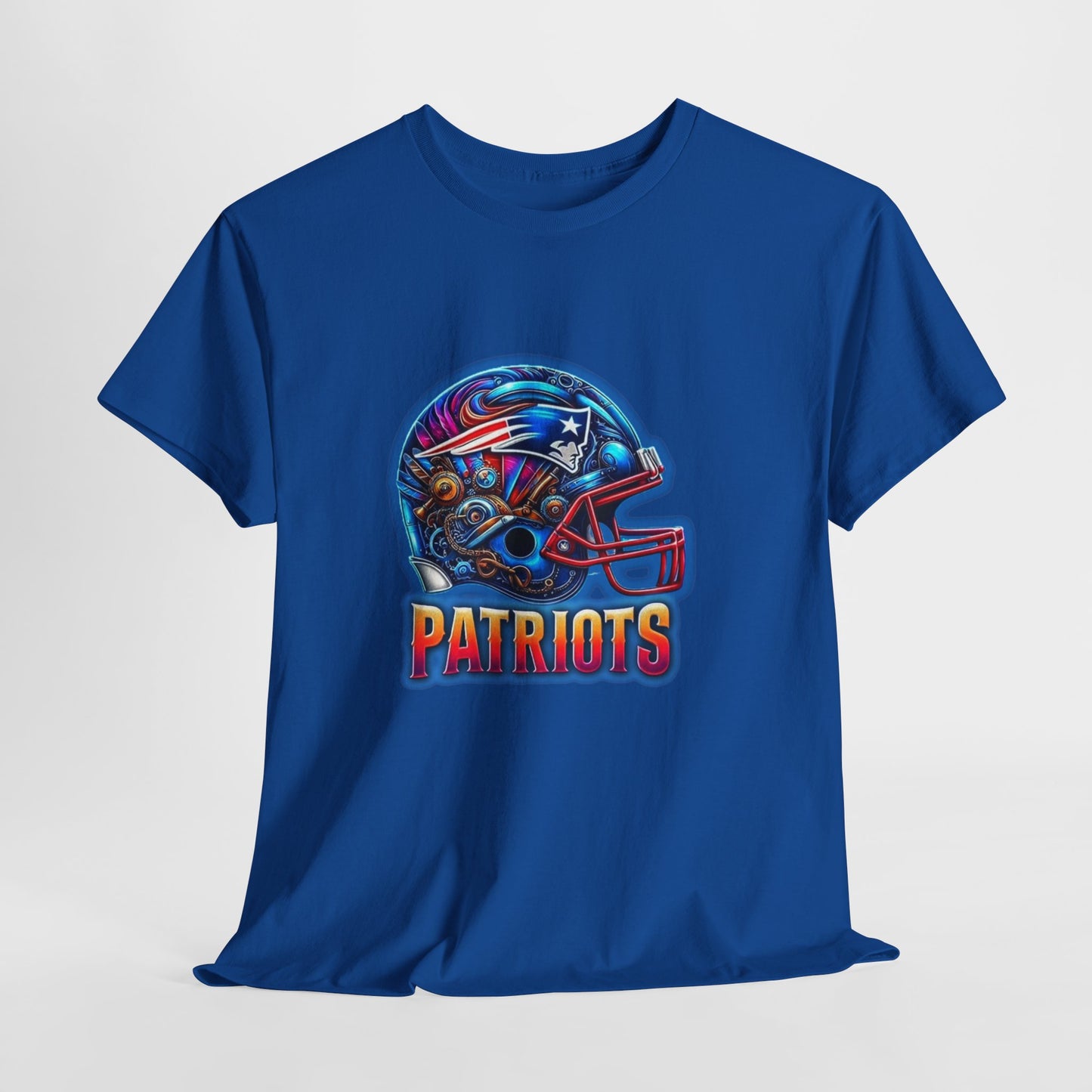 Sports Patriots Football Helmet #2 Unisex Heavy Cotton Tee