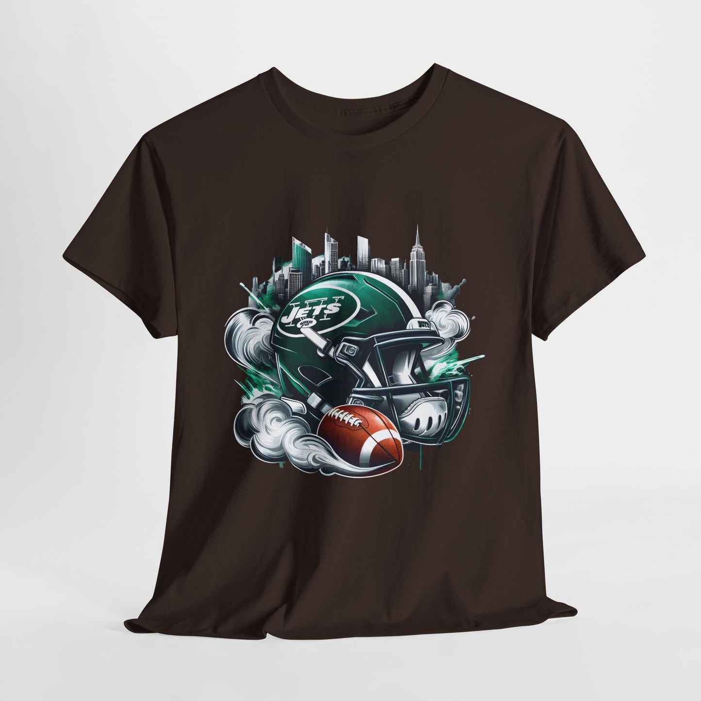 Sports Jets Football Helmet #25 Unisex Heavy Cotton Tee