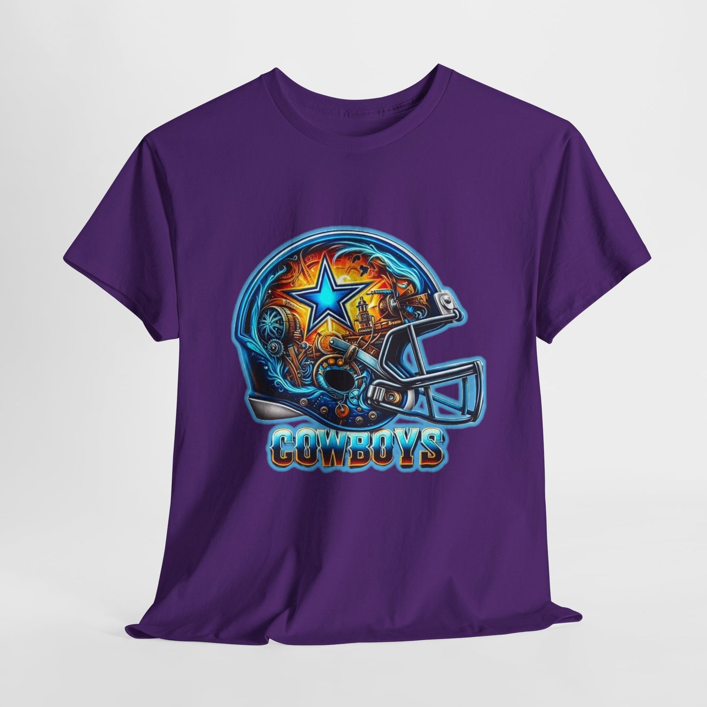Sports Cowboys Football Helmet #2 Unisex Heavy Cotton Tee