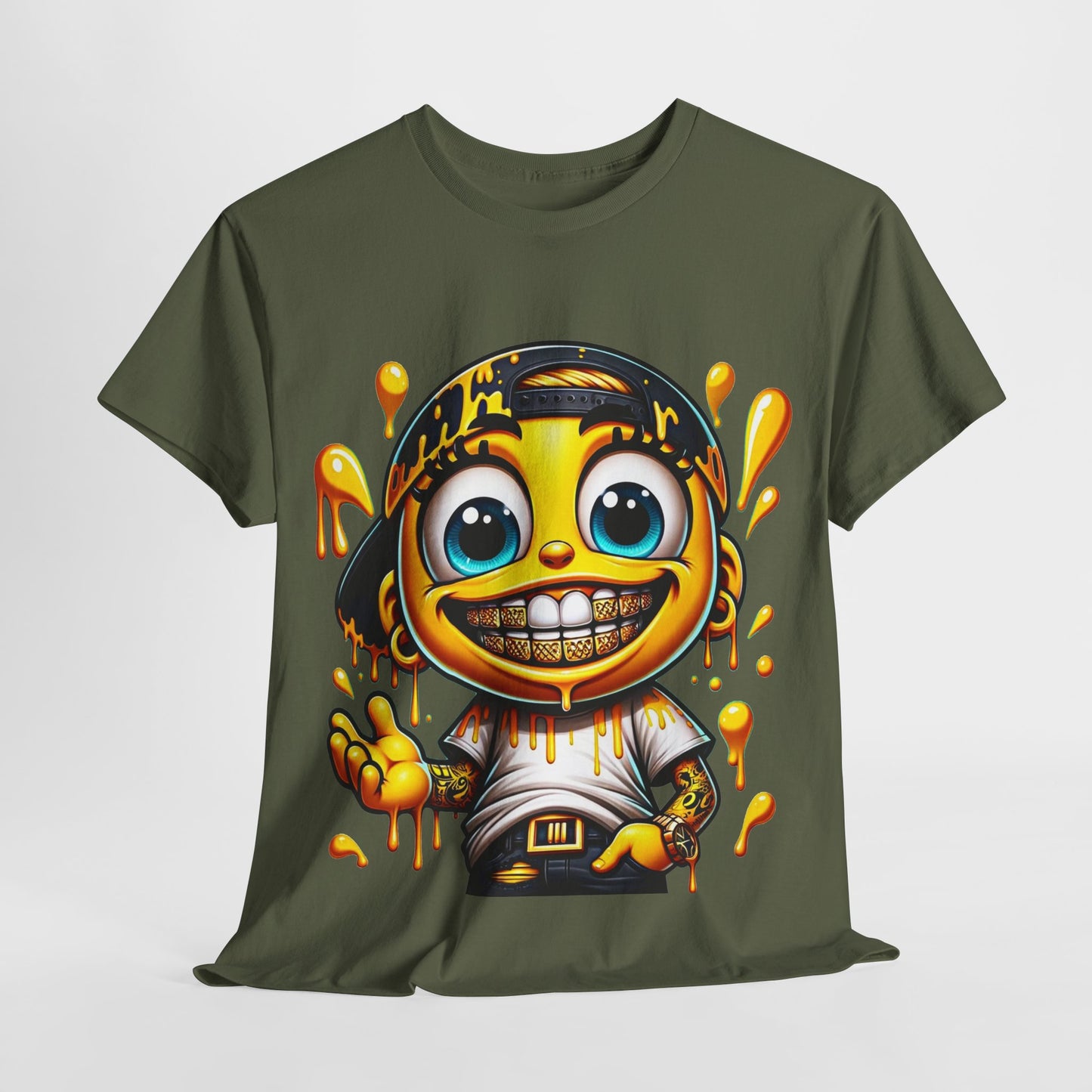 Drip Emoji Unisex Heavy Cotton Tee - 312tshirts 2