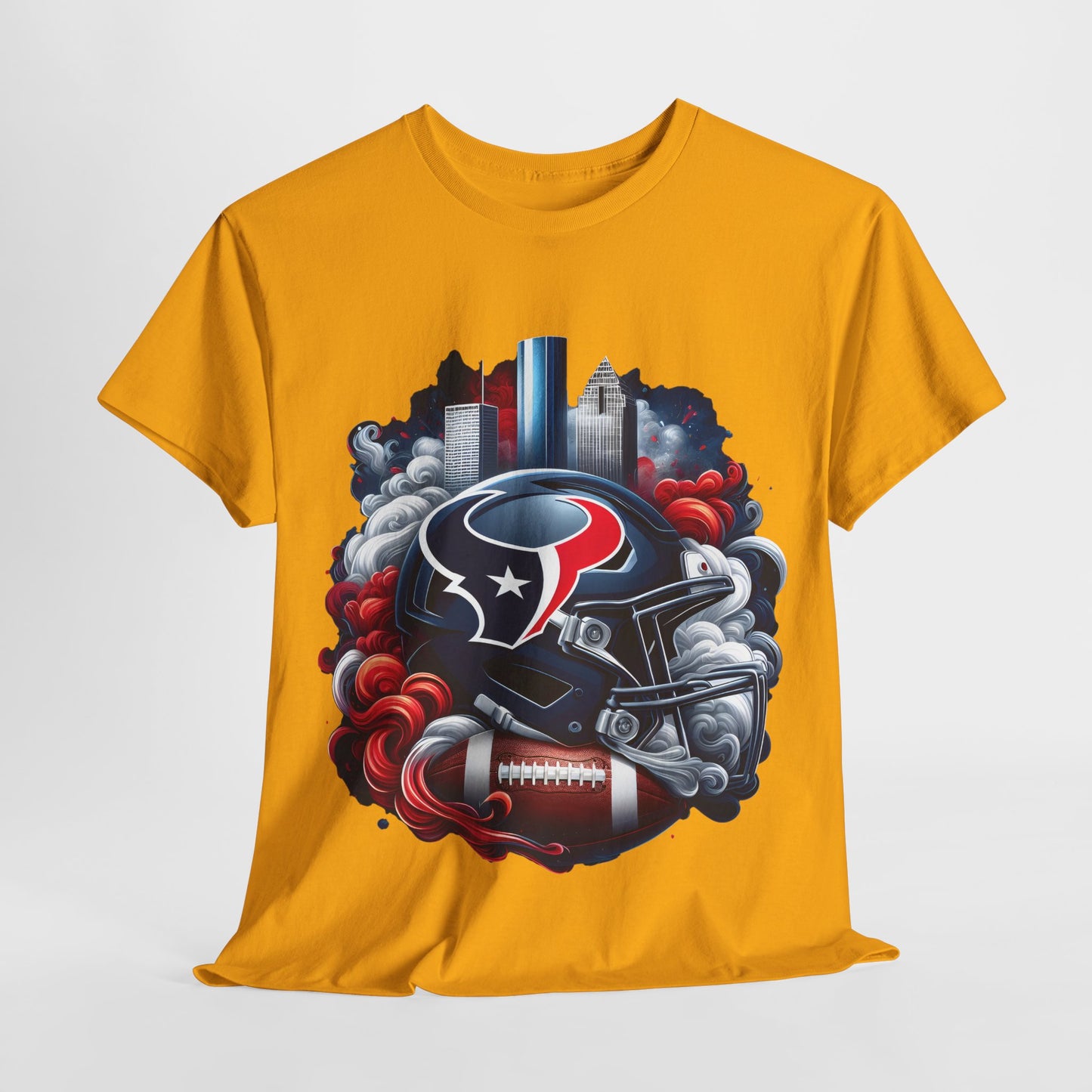 Sports Texans Football Helmet #22 Unisex Heavy Cotton Tee