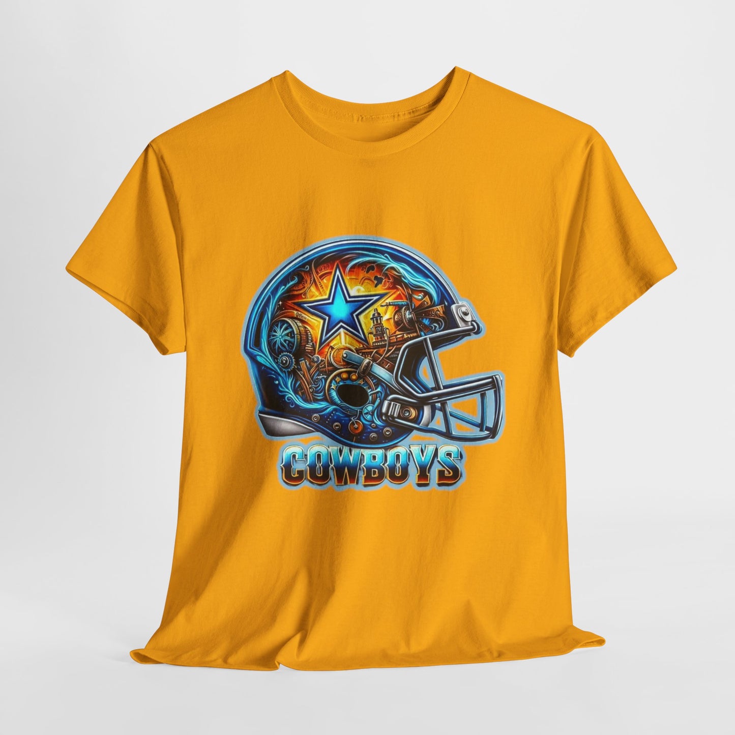 Sports Cowboys Football Helmet #2 Unisex Heavy Cotton Tee