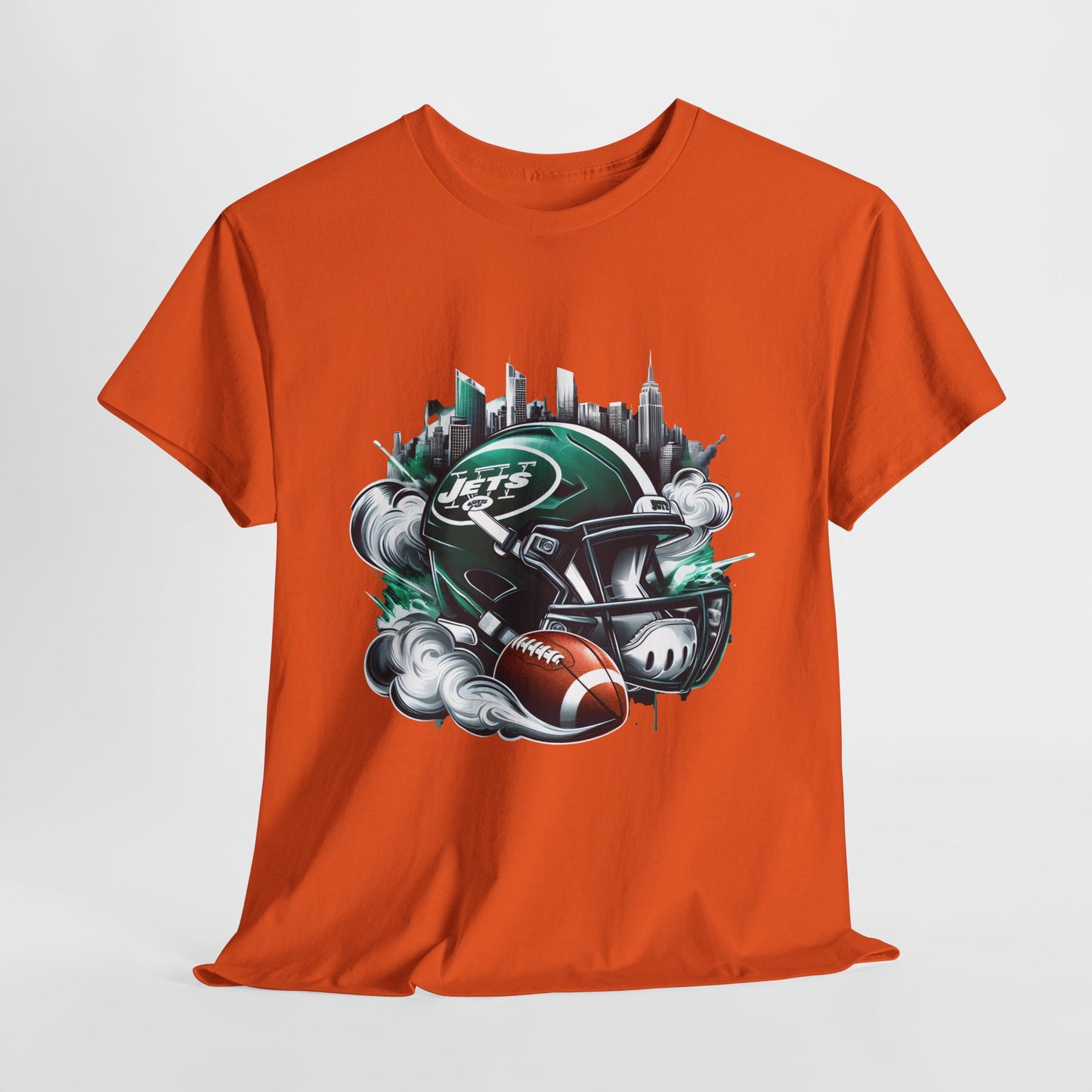 Sports Jets Football Helmet #25 Unisex Heavy Cotton Tee
