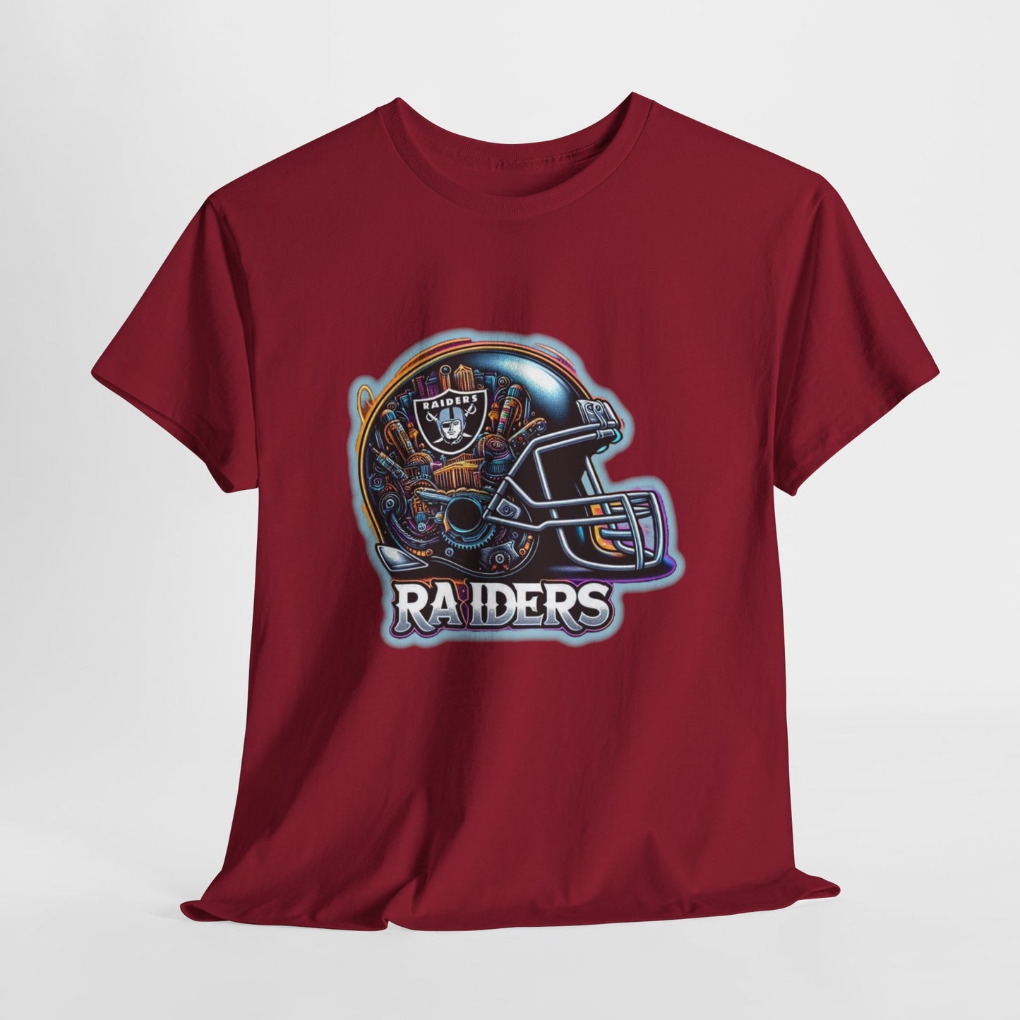 Sports Raiders Football Helmet #2 Unisex Heavy Cotton Tee
