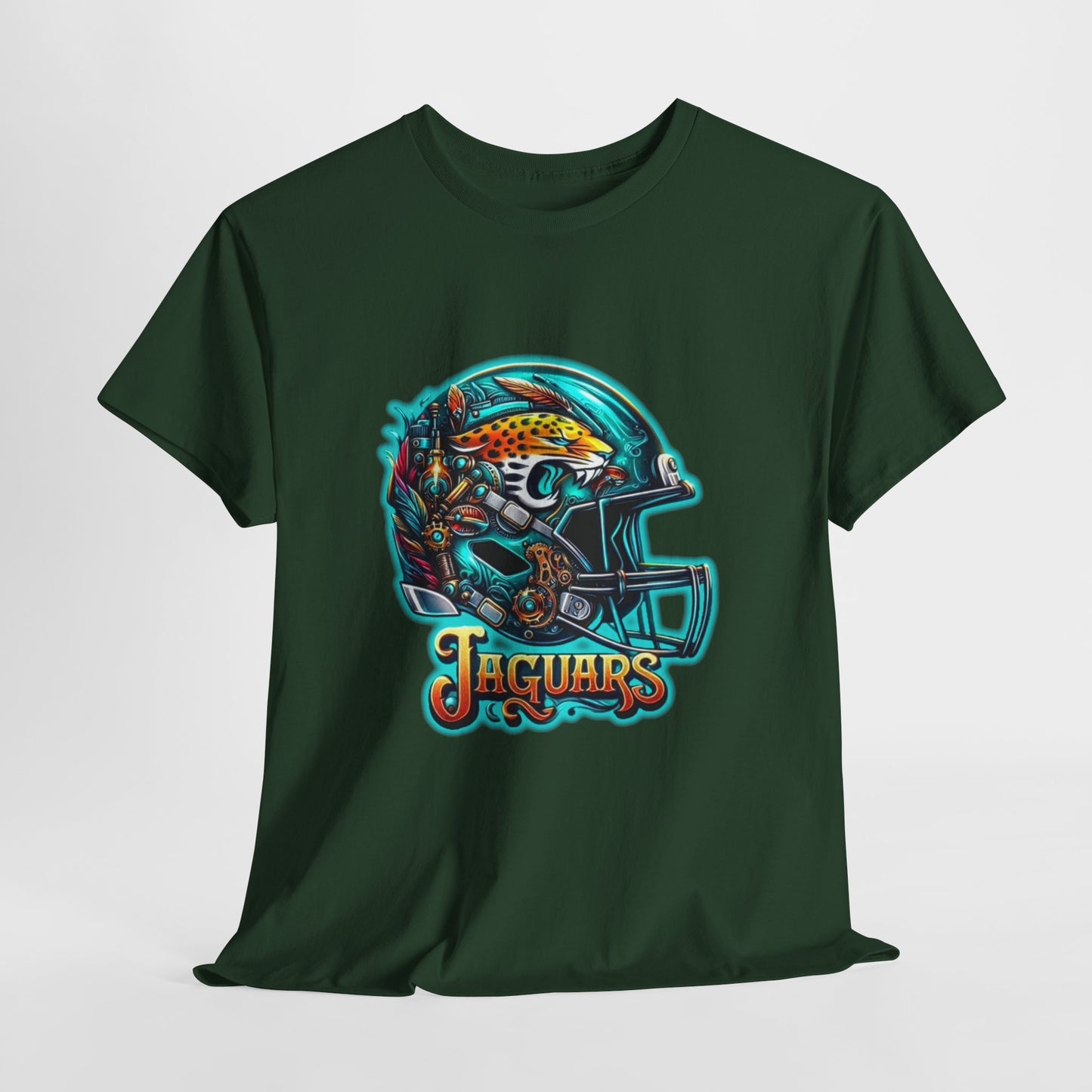 Sports Jaguar Football Helmet #2 Unisex Heavy Cotton Tee