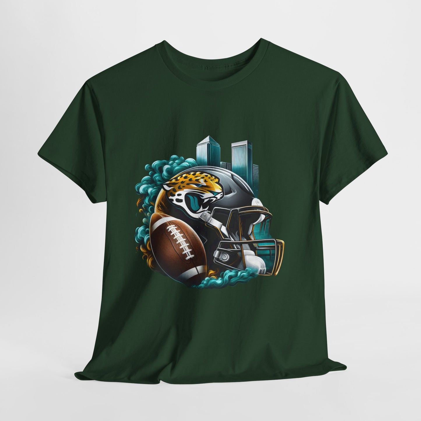 Sports Jaguar Football Helmet #26 Unisex Heavy Cotton Tee
