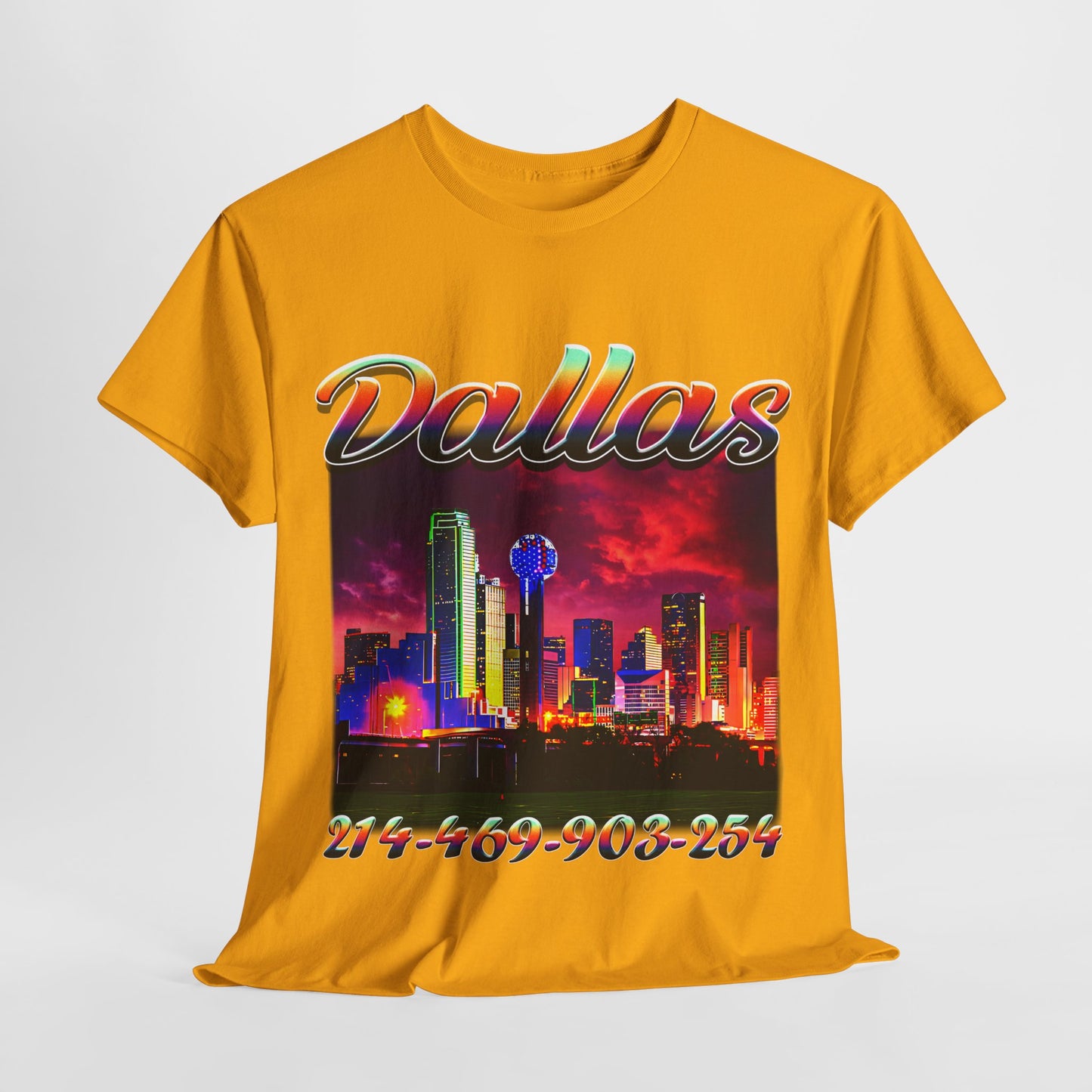 Dallas City Area Codes 2 Unisex Heavy Cotton Tee - 312tshirts 2