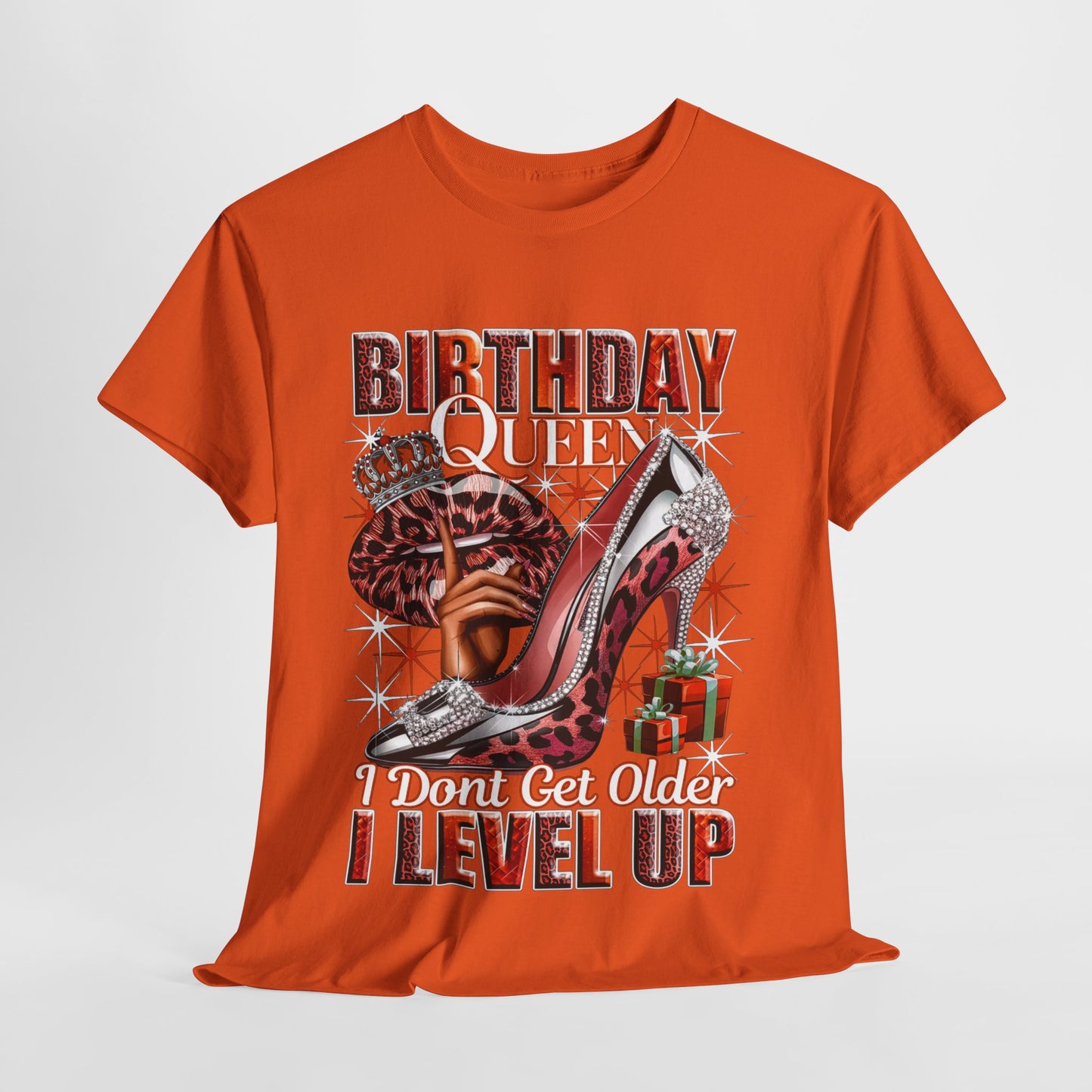 Birthday Queen Lips & Shoe #1 Heavy Cotton Tee