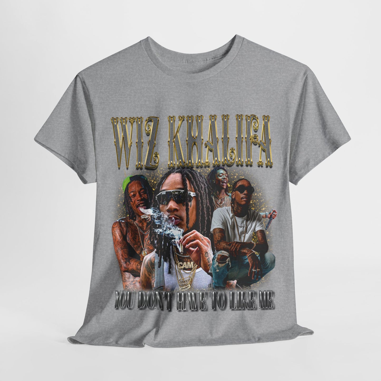 Wiz Khalifa Hip-Hop Unisex Heavy Cotton Tee