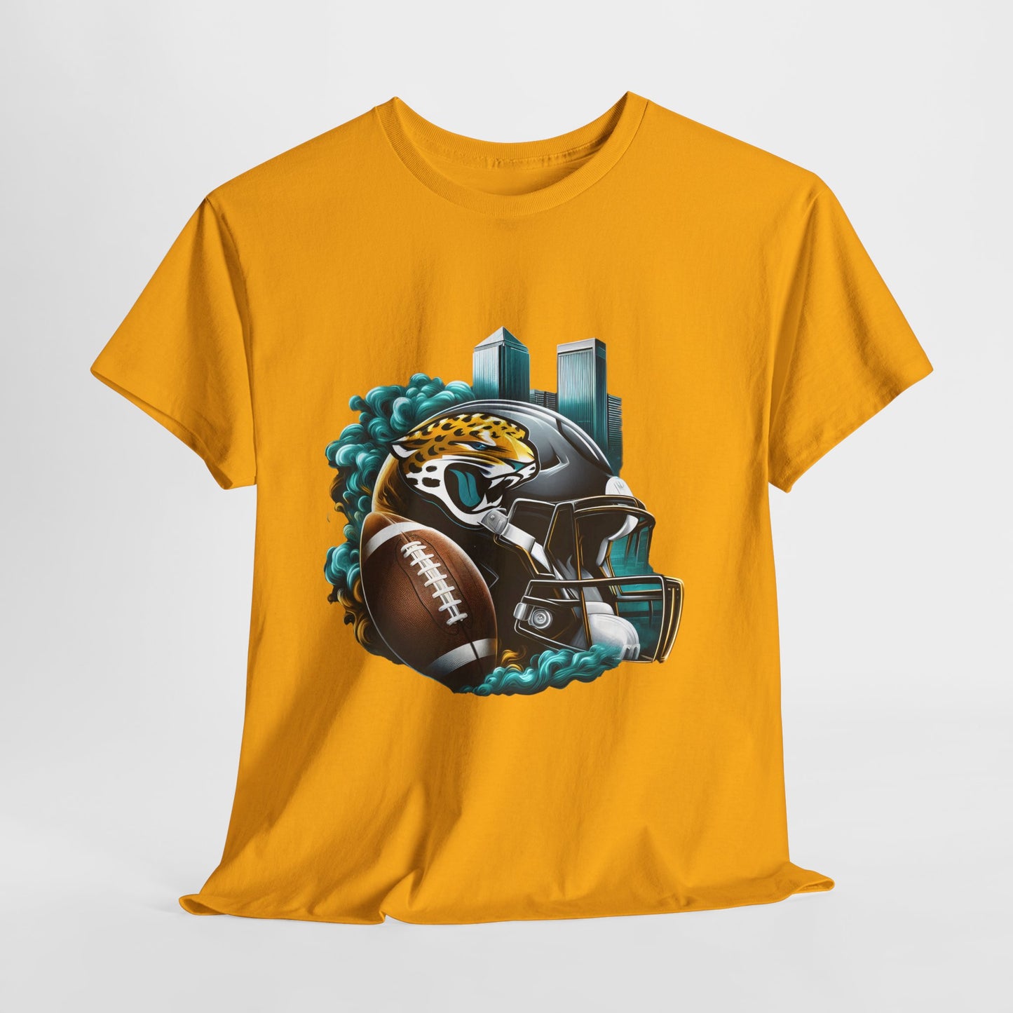 Sports Jaguar Football Helmet #26 Unisex Heavy Cotton Tee