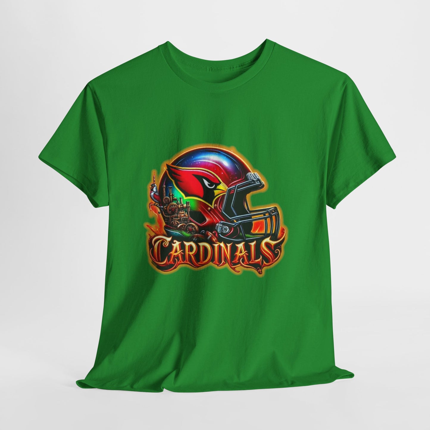 Sports Cardinals Football Helmet #2 Unisex Heavy Cotton Tee