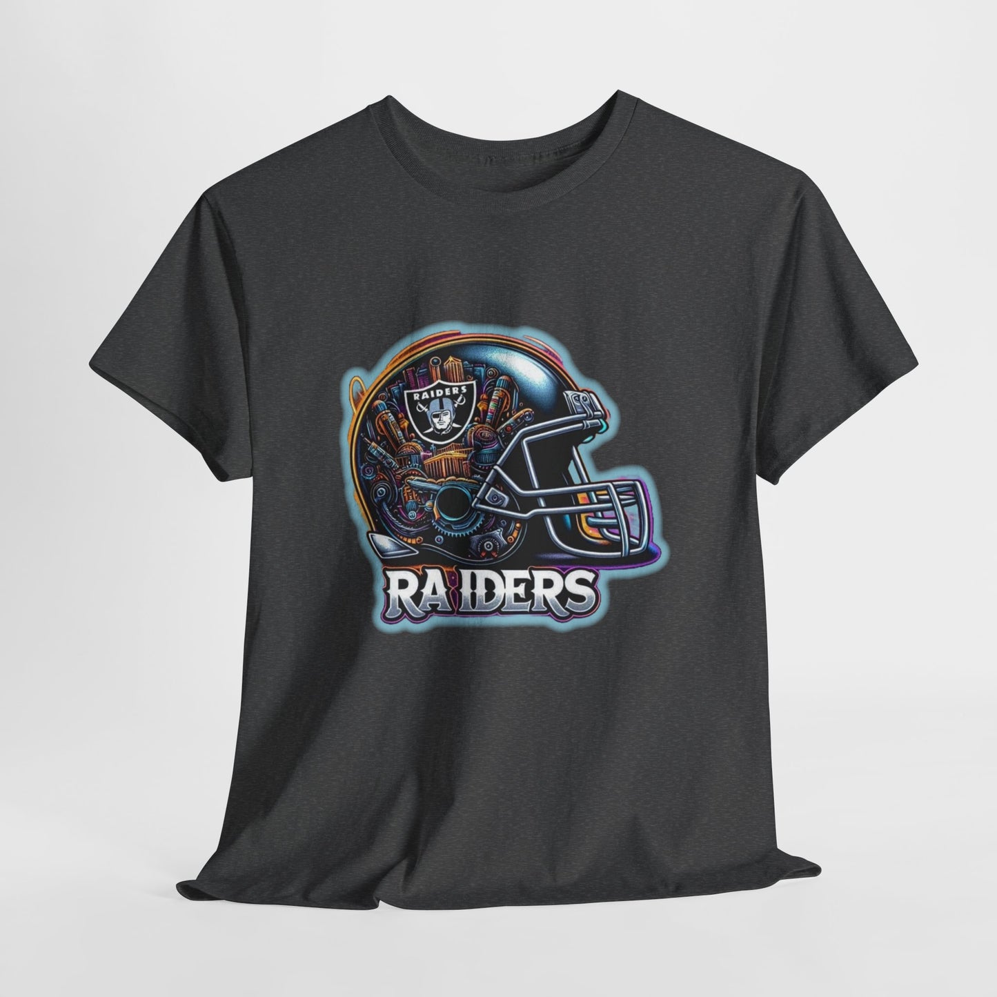 Sports Raiders Football Helmet #2 Unisex Heavy Cotton Tee