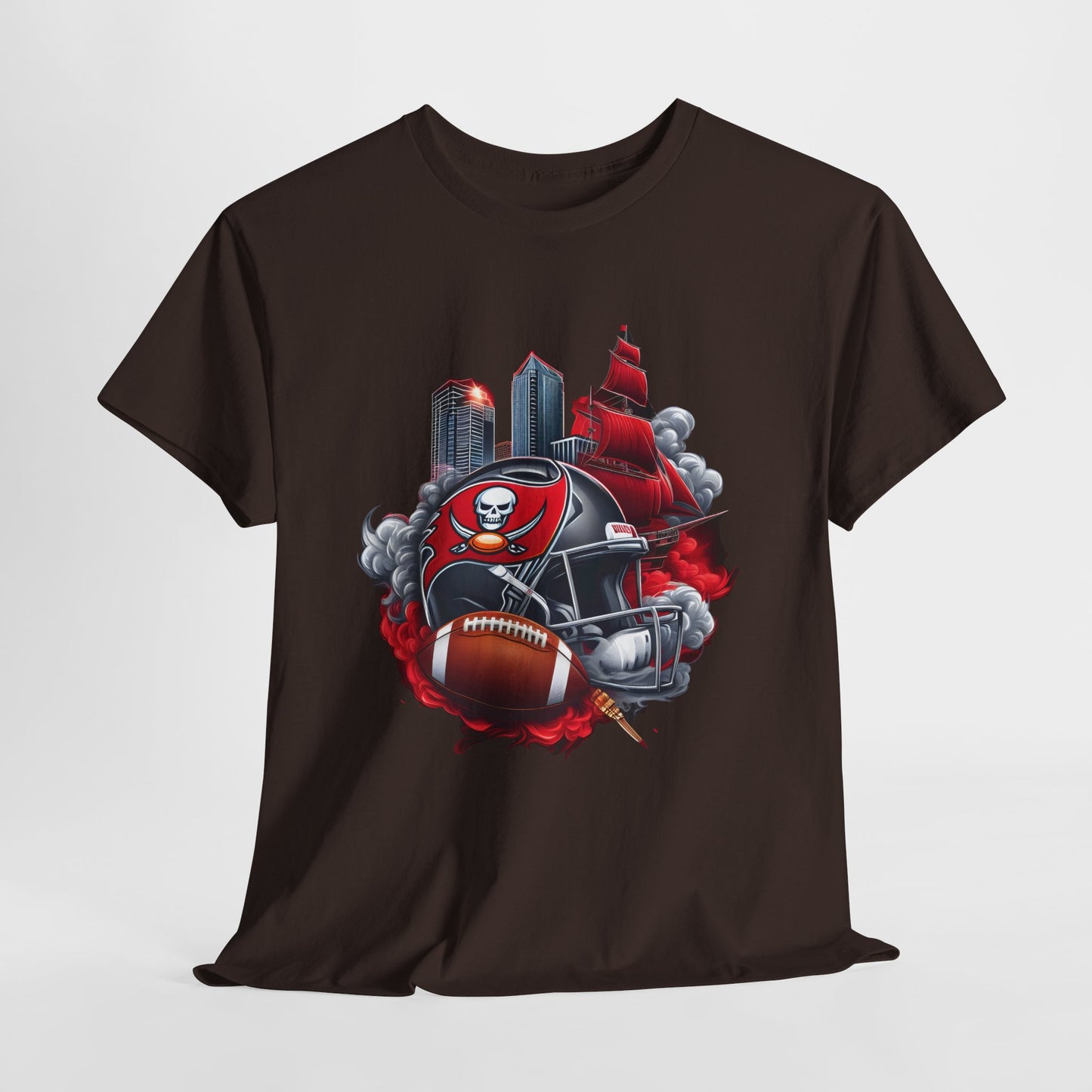 Sports Chiefs Football Helmet #32 Unisex Heavy Cotton Tee