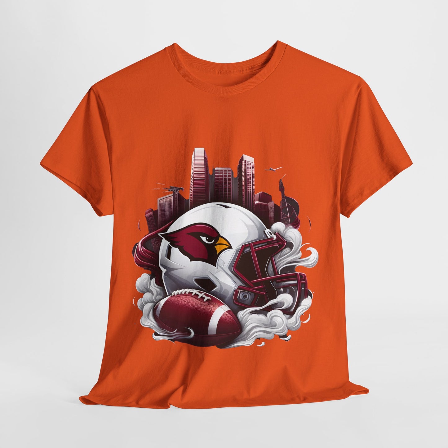 Sports Cardinals Football Helmet #16 Unisex Heavy Cotton Tee