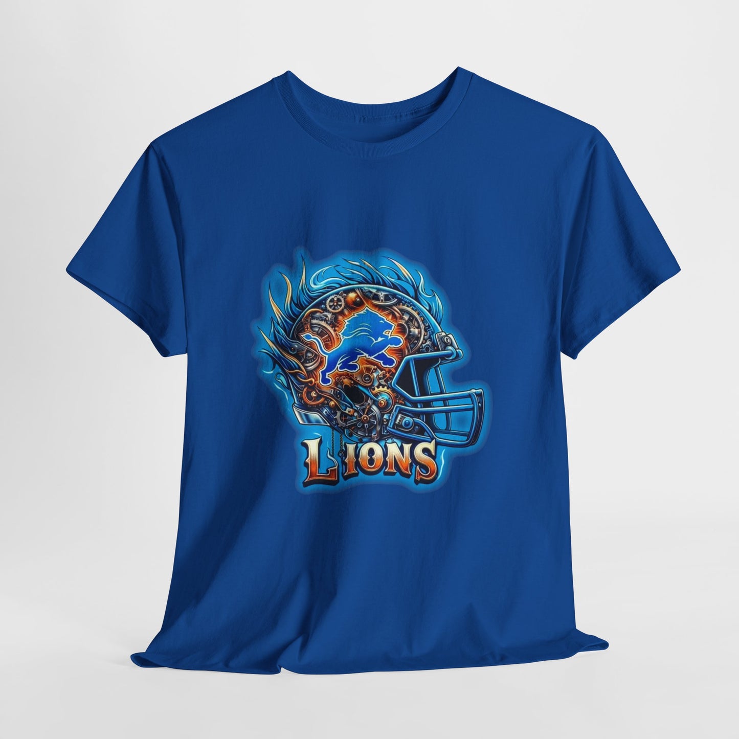 Sports Lions Football Helmet #2 Unisex Heavy Cotton Tee