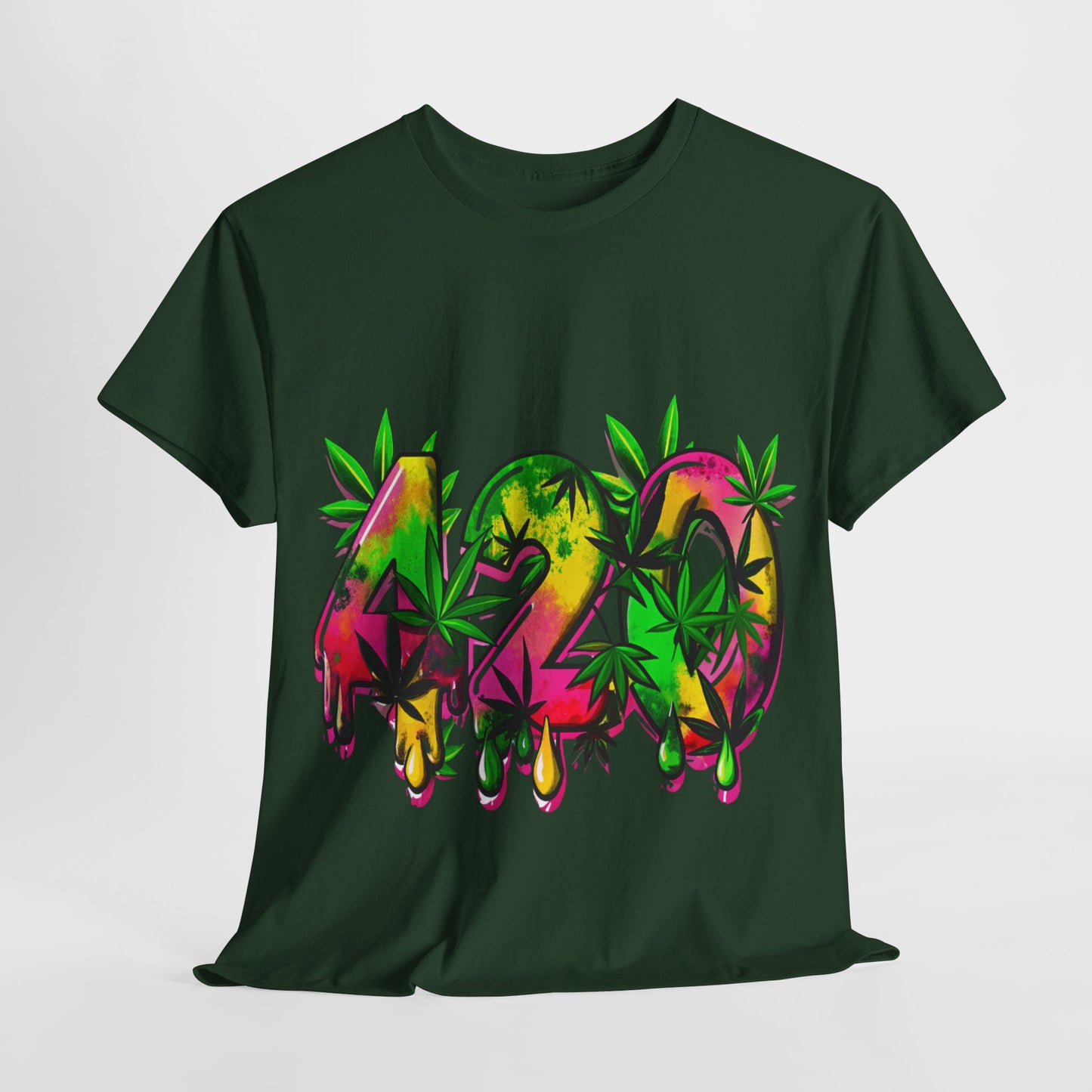 420 Cannabis Unisex Heavy Cotton Tee - 312tshirts 2
