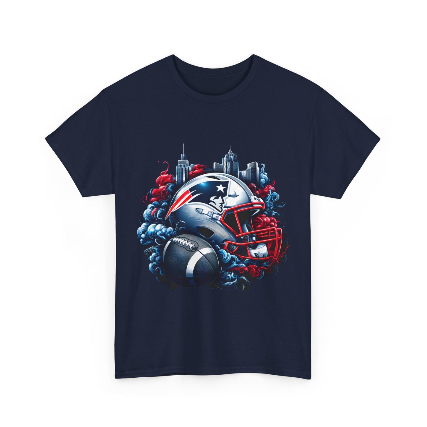 Sports Patriots Football Helmet #1 Unisex Heavy Cotton Tee